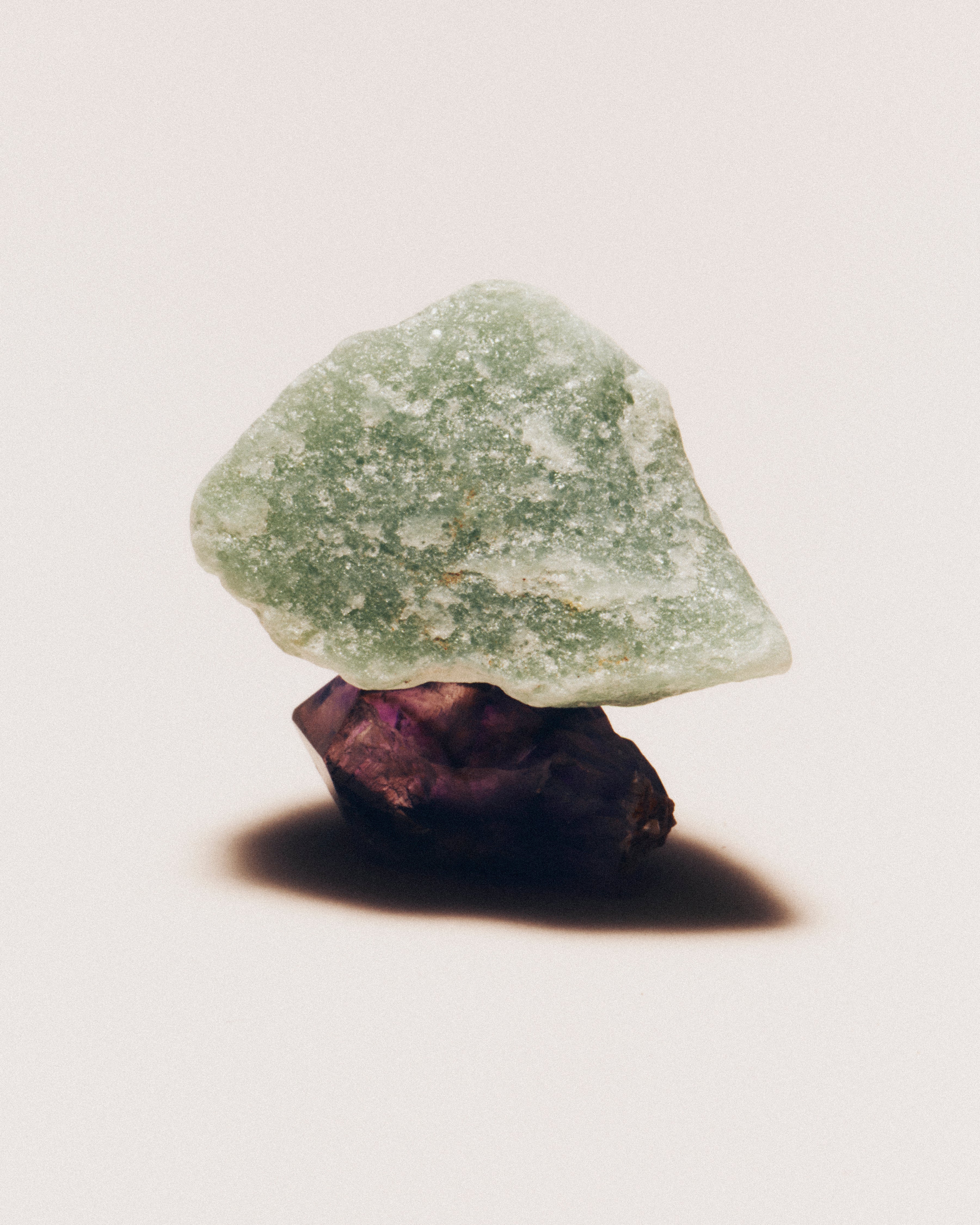 Natural gemstones close up