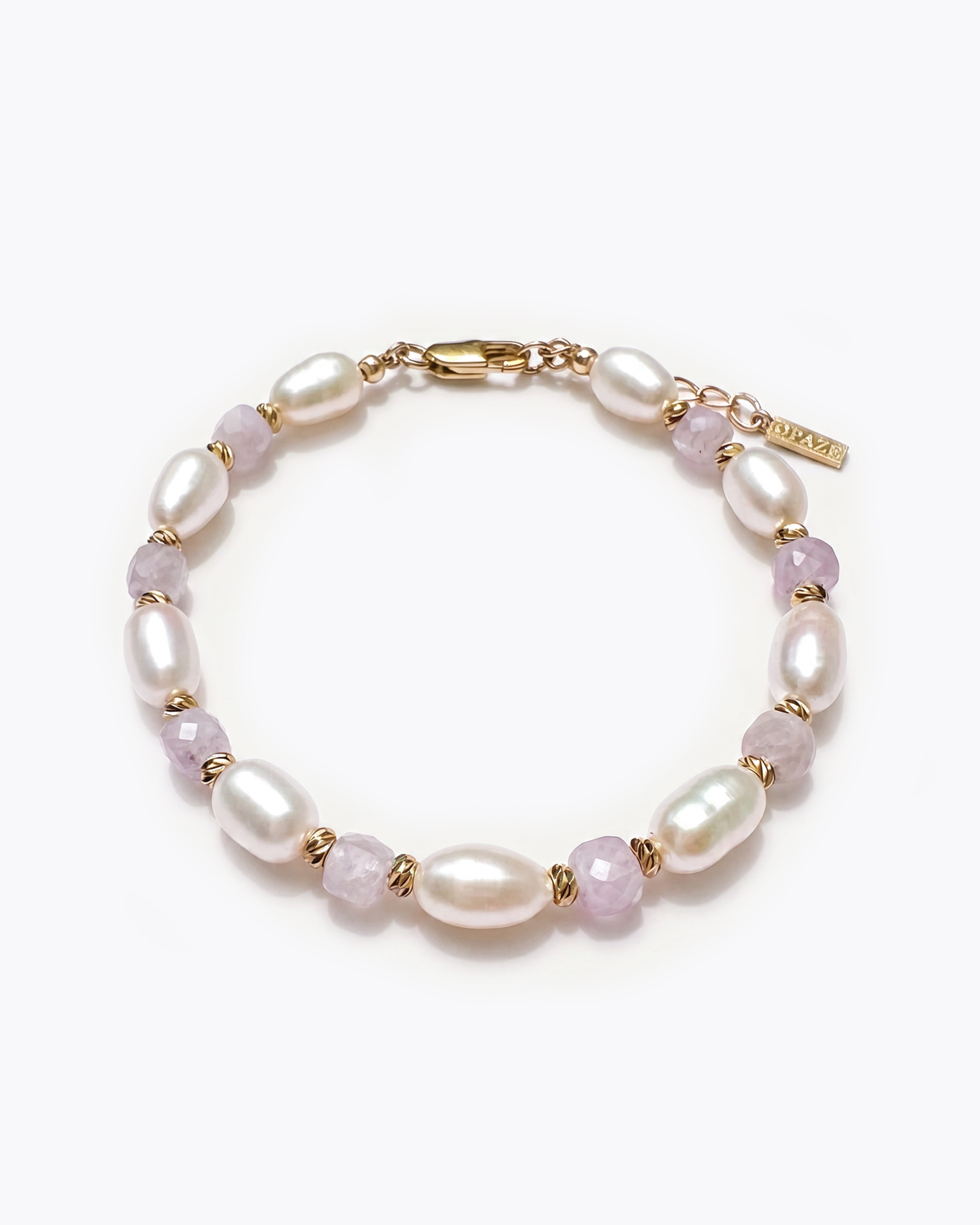 ALORA Freshwater Pearl & Kunzite Bracelet