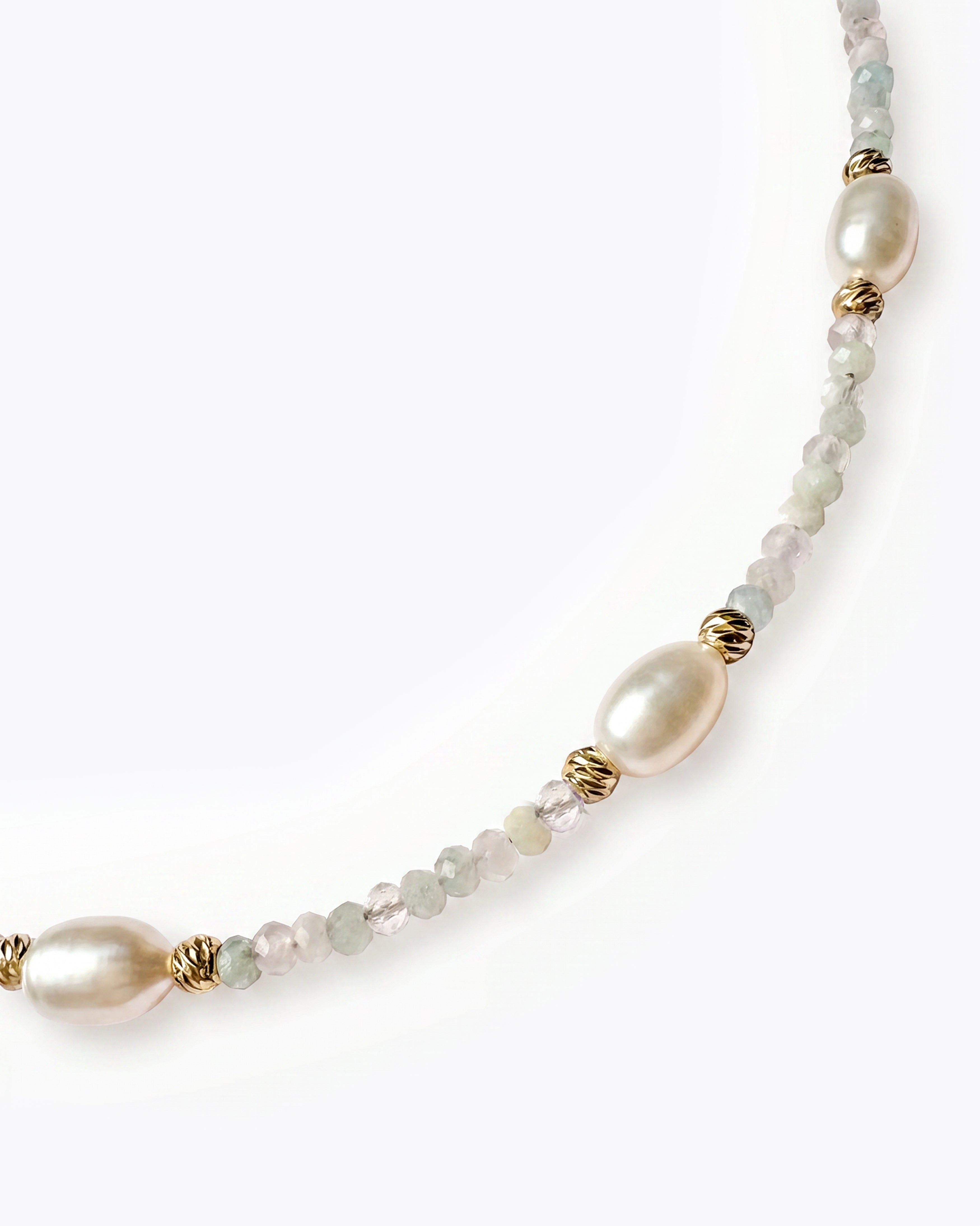 ALORA Collana Morganite e Perle