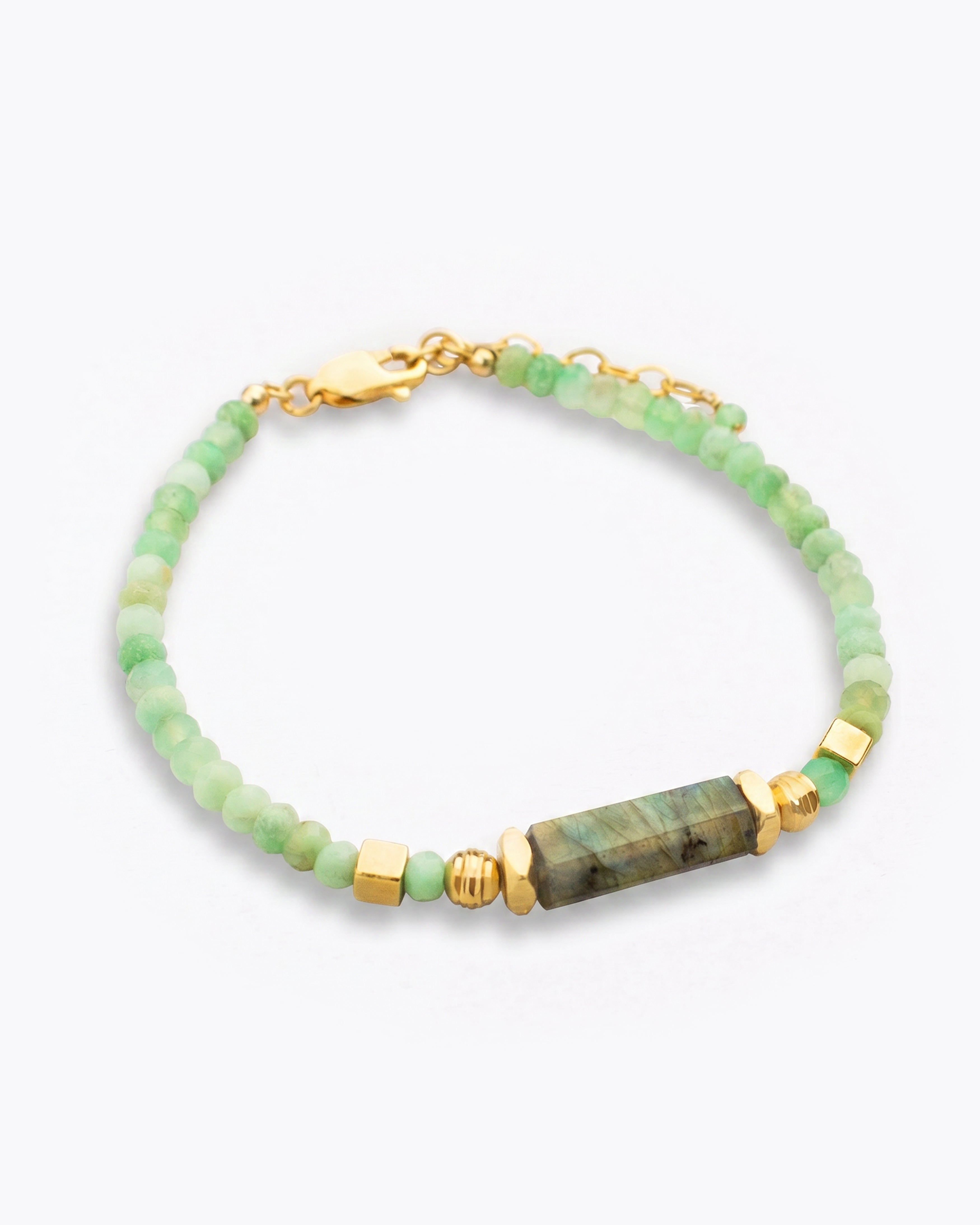 ASHA Pulsera Crisoprasa & Labradorita