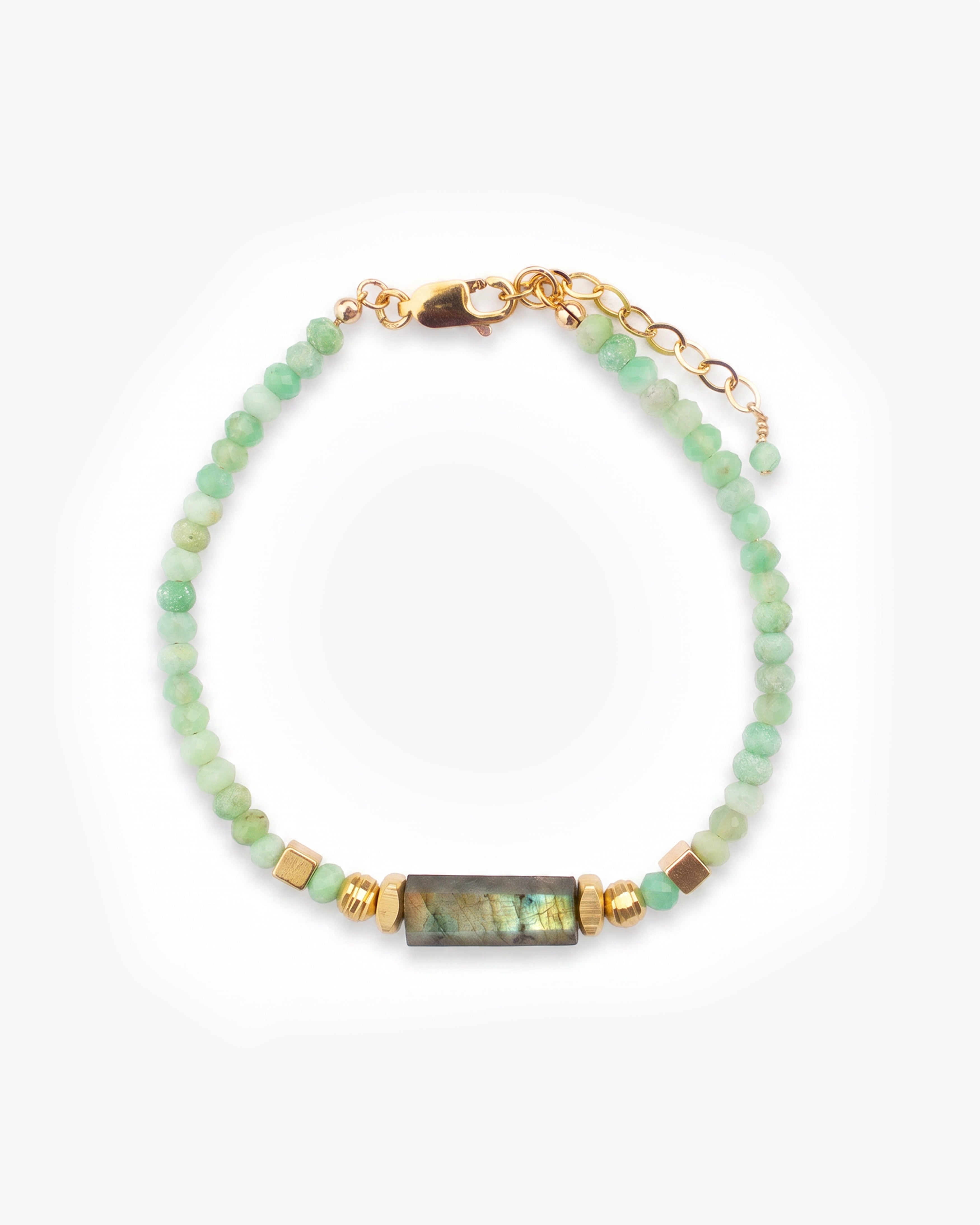ASHA Chrysoprase & Labradorite Bracelet