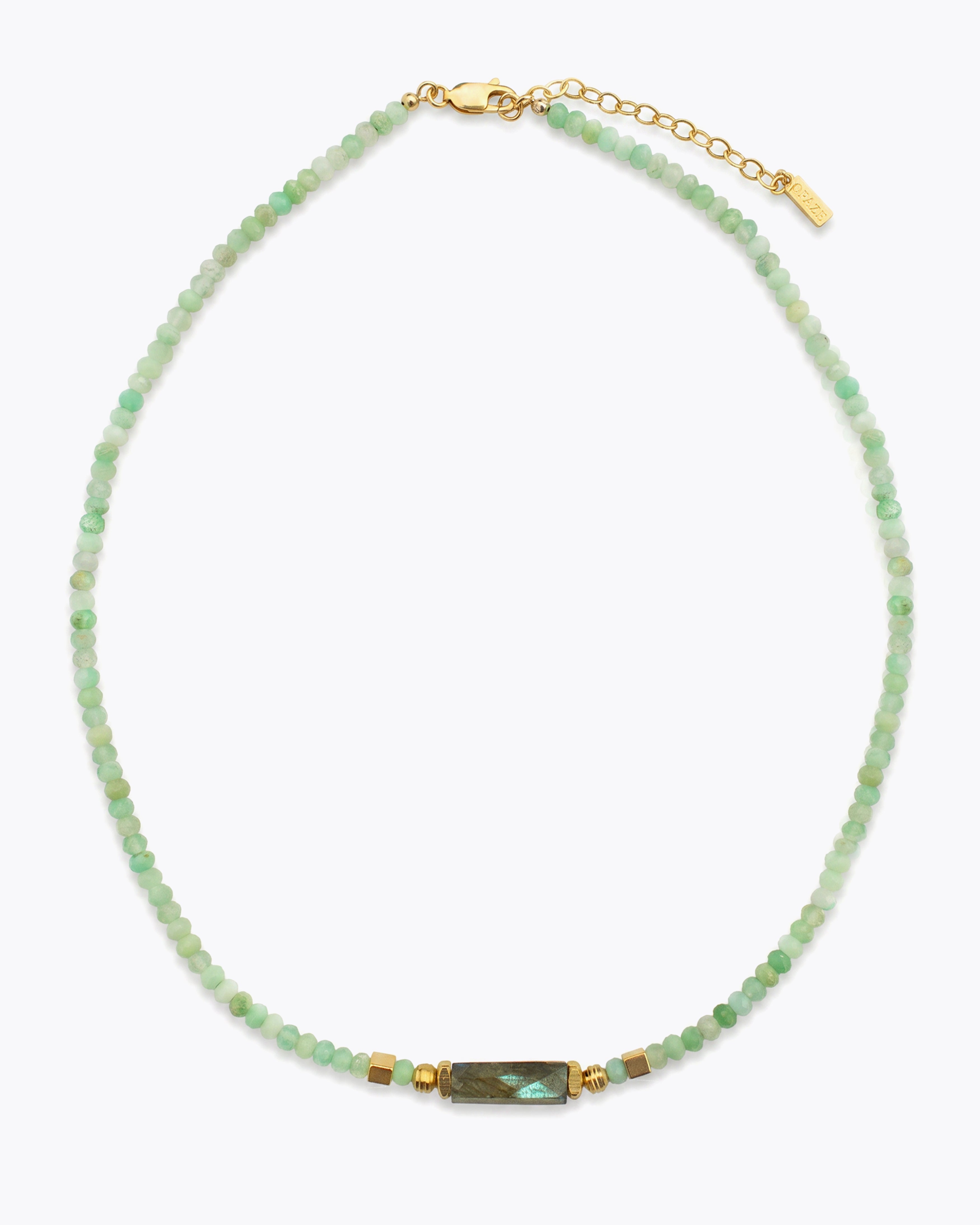 ASHA Collar Crisoprasa & Labradorita