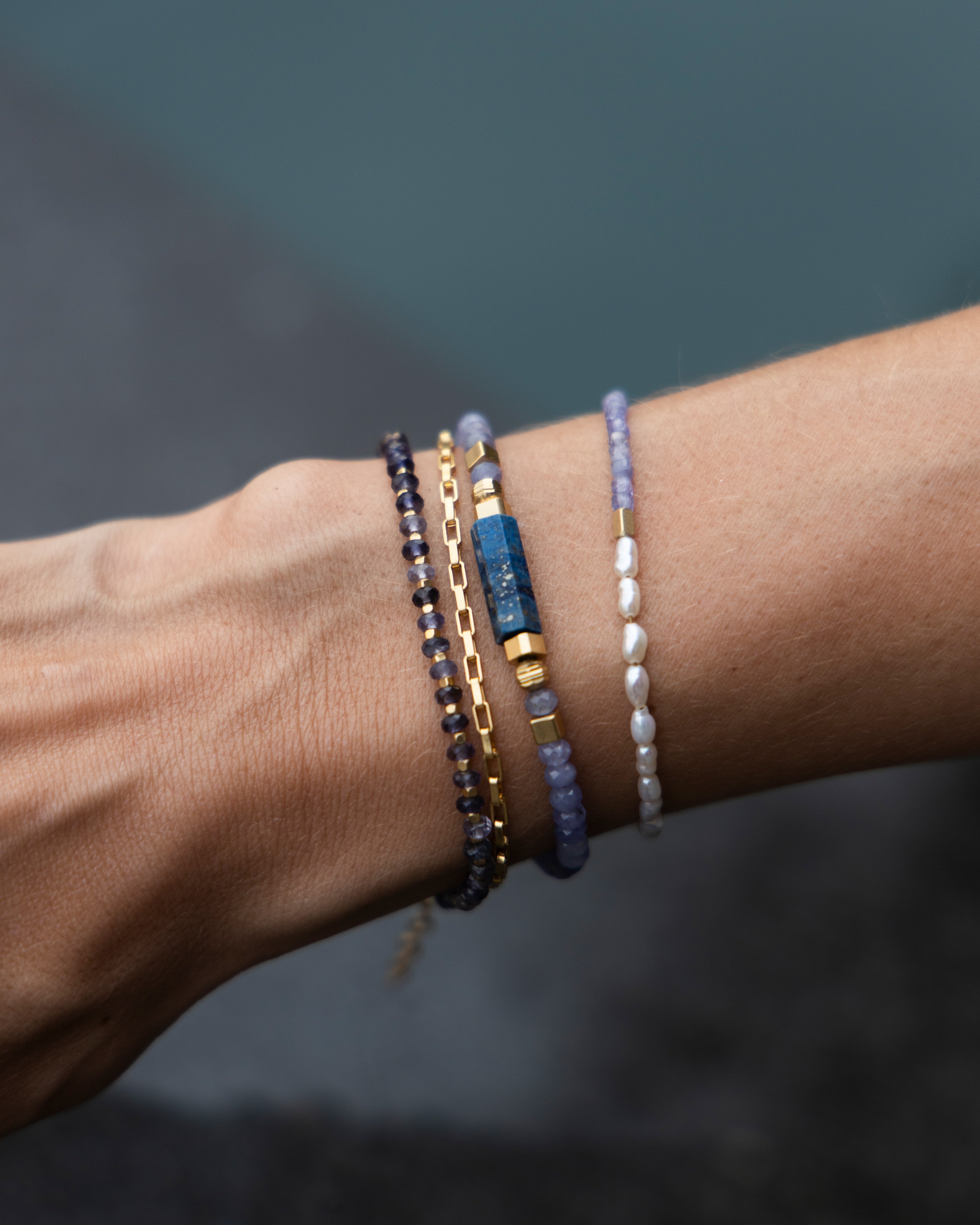 ASHA Tanzanite & Lapis Lazuli Bracelet