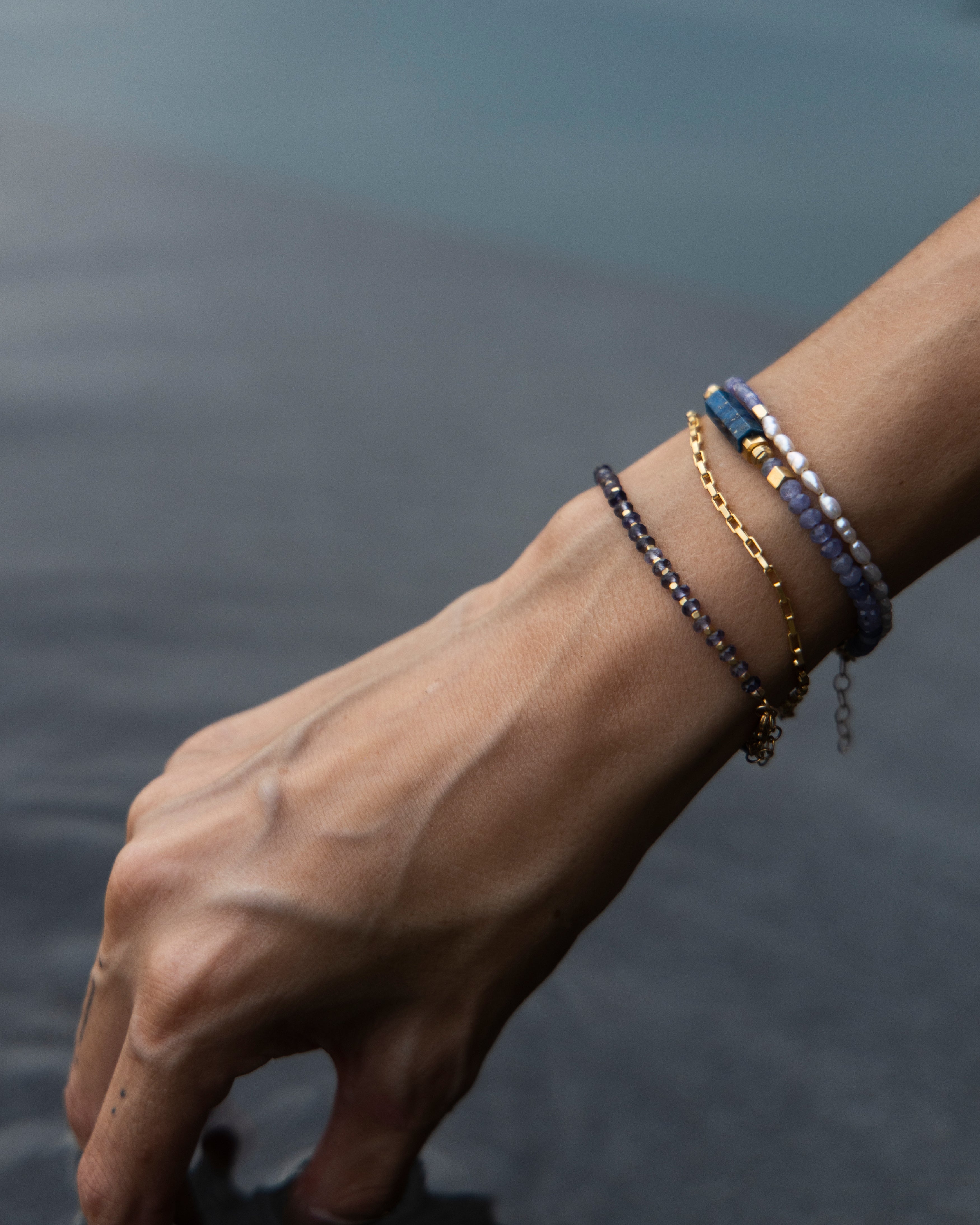 ASHA Armband Tansanit & Lapislazuli