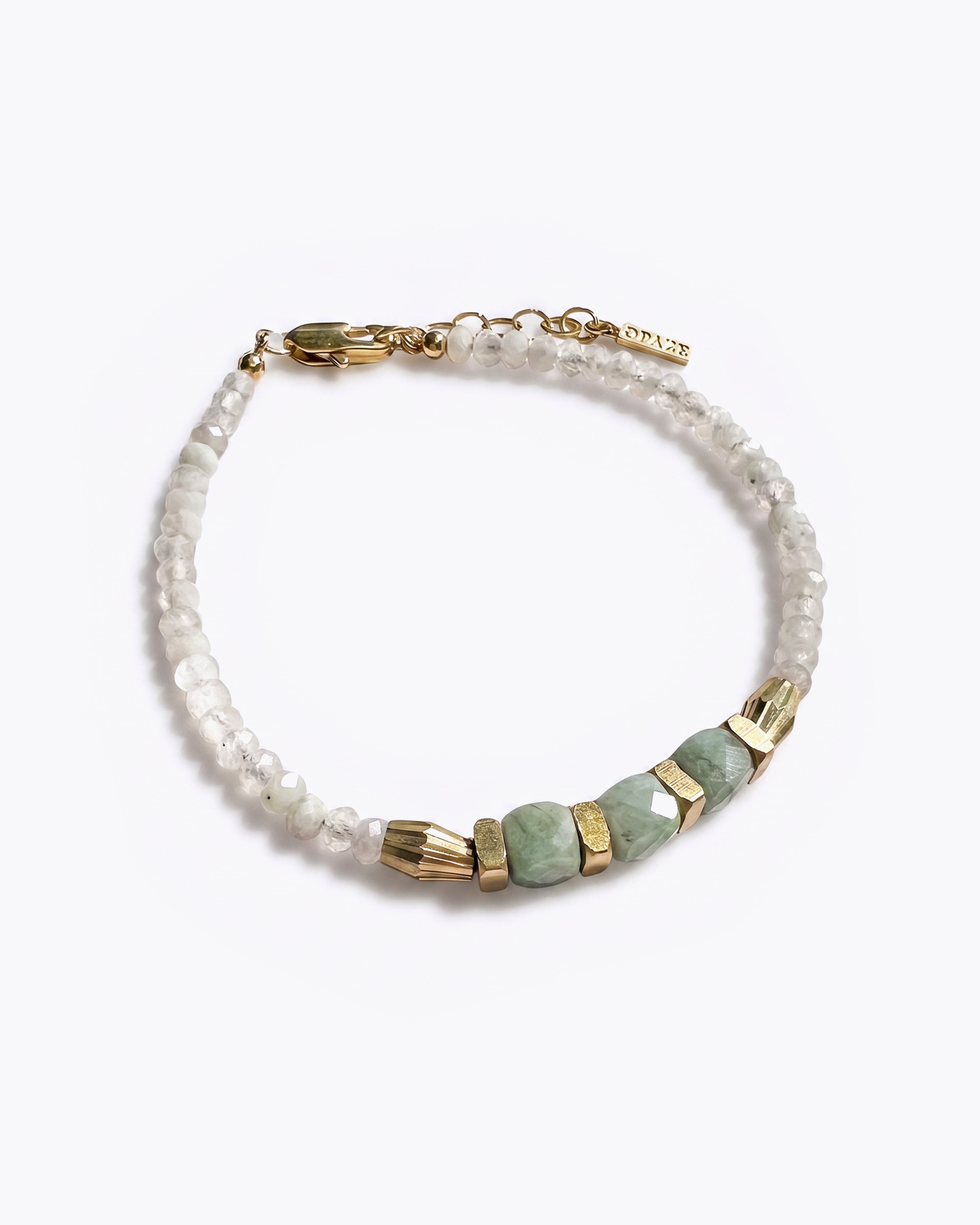 AYANNA Emerald & Moonstone Bracelet