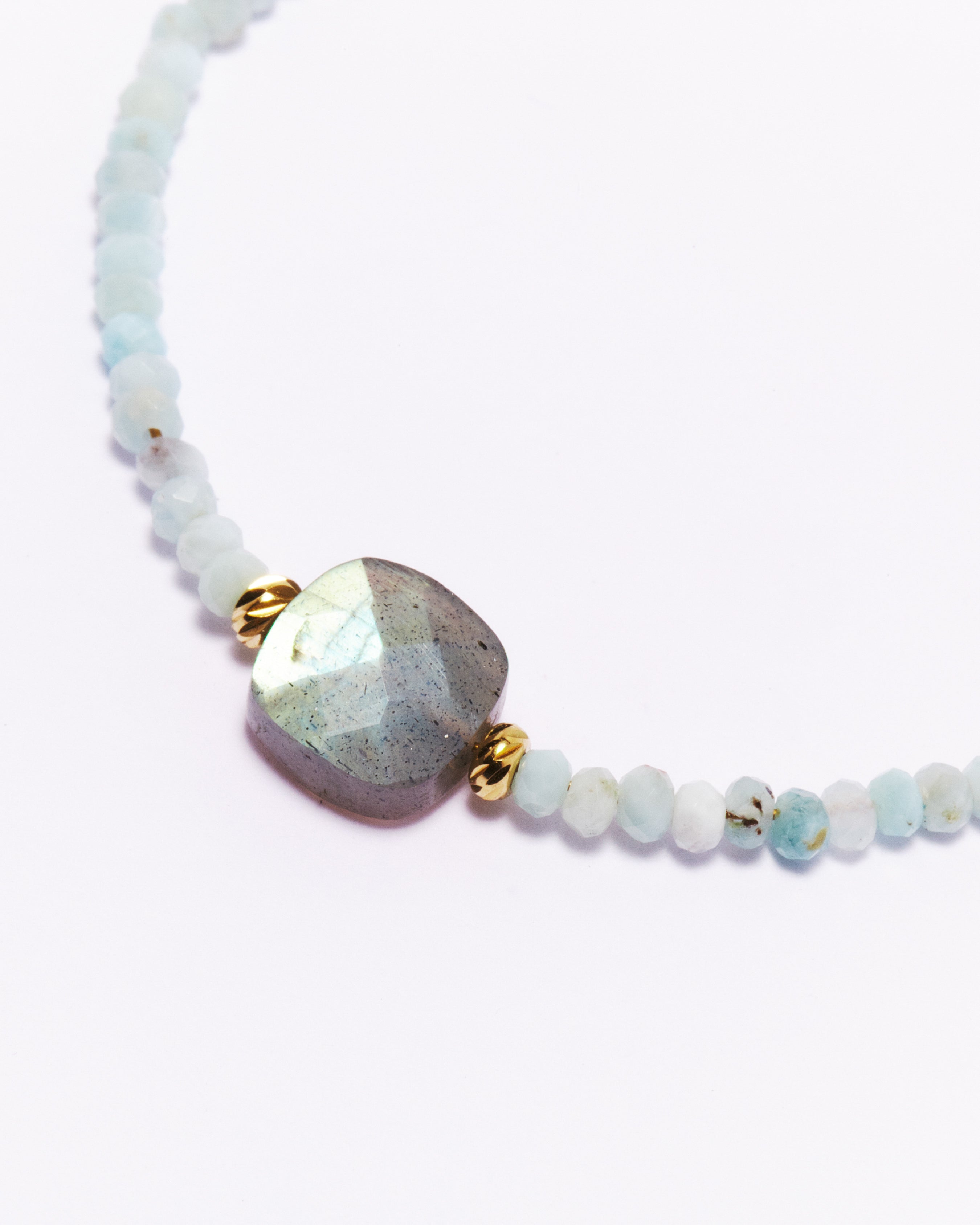 Bracelet MUUN - Larimar & Labradorite