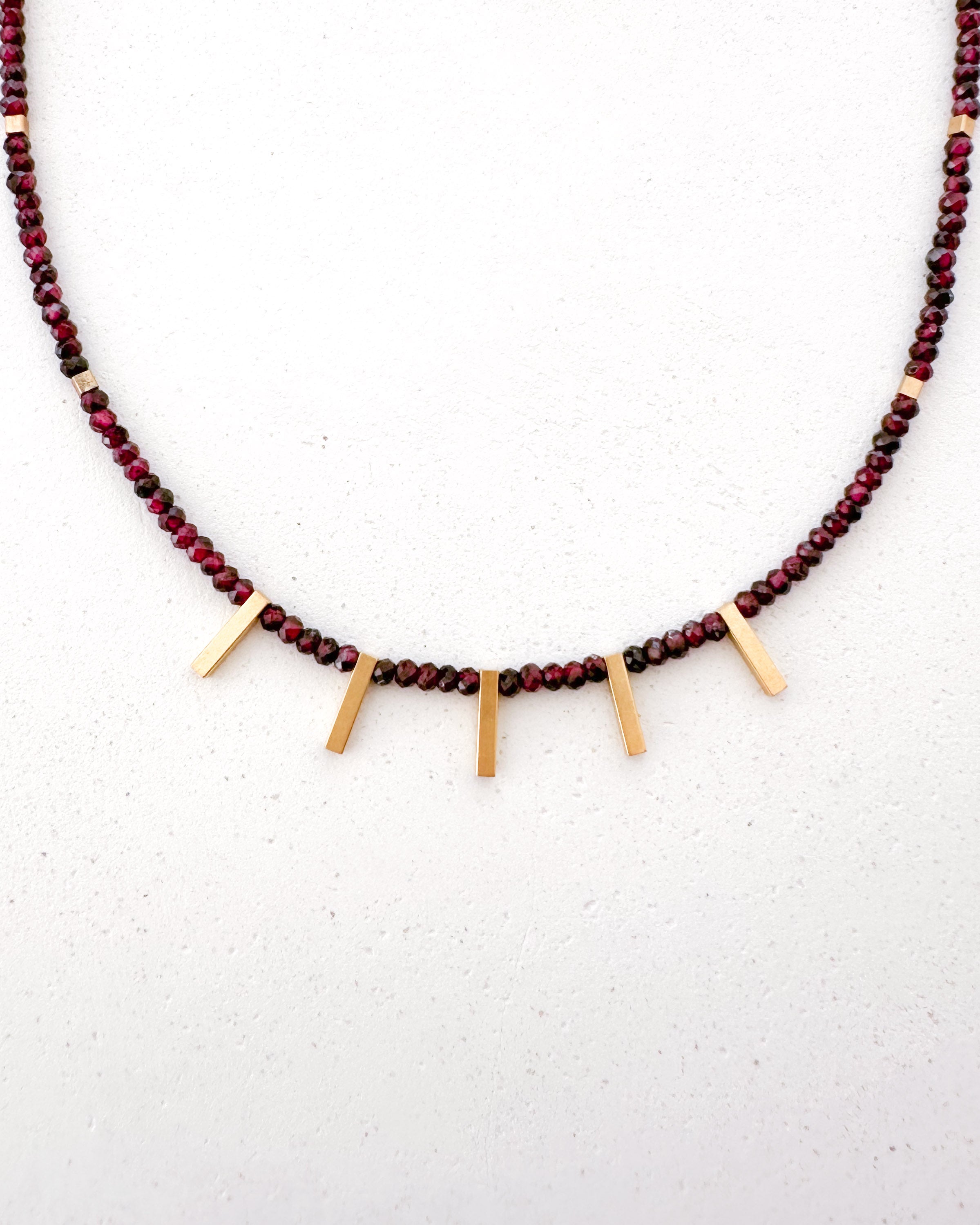 Collier ZALEA - grenat