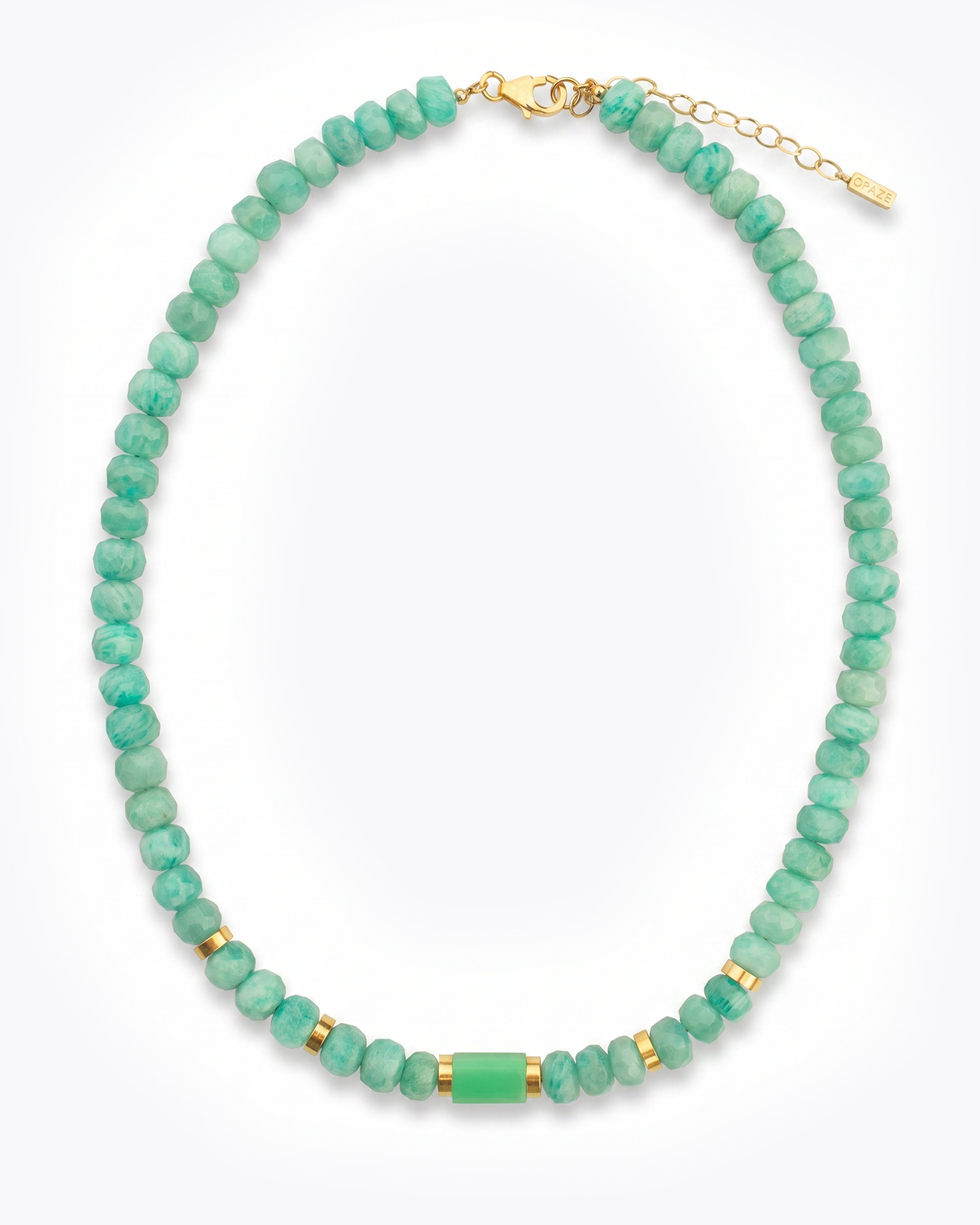 ASHA Collana Crisoprasio e Labradorite