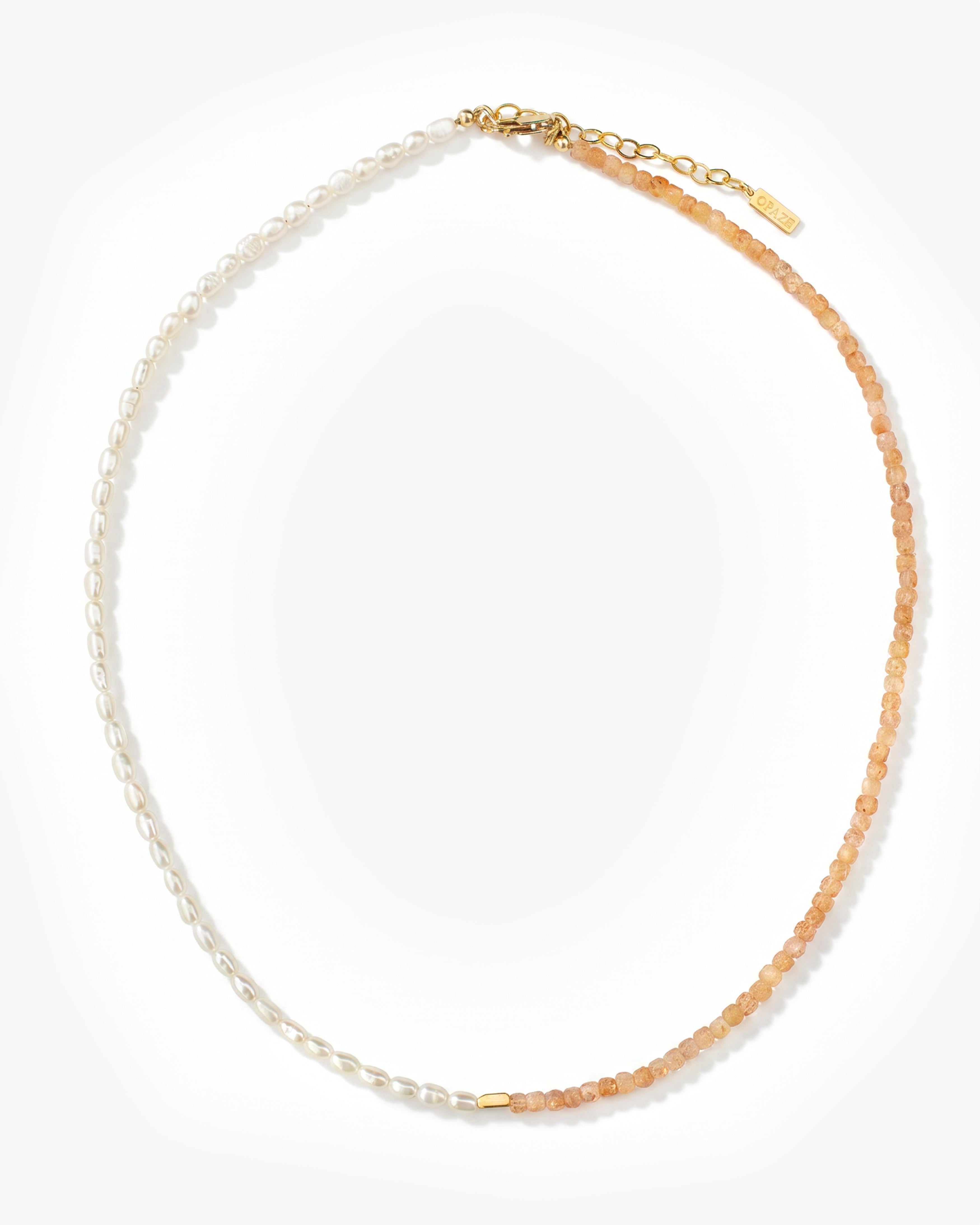 LUCINA Freshwater Pearl & Sunstone Necklace