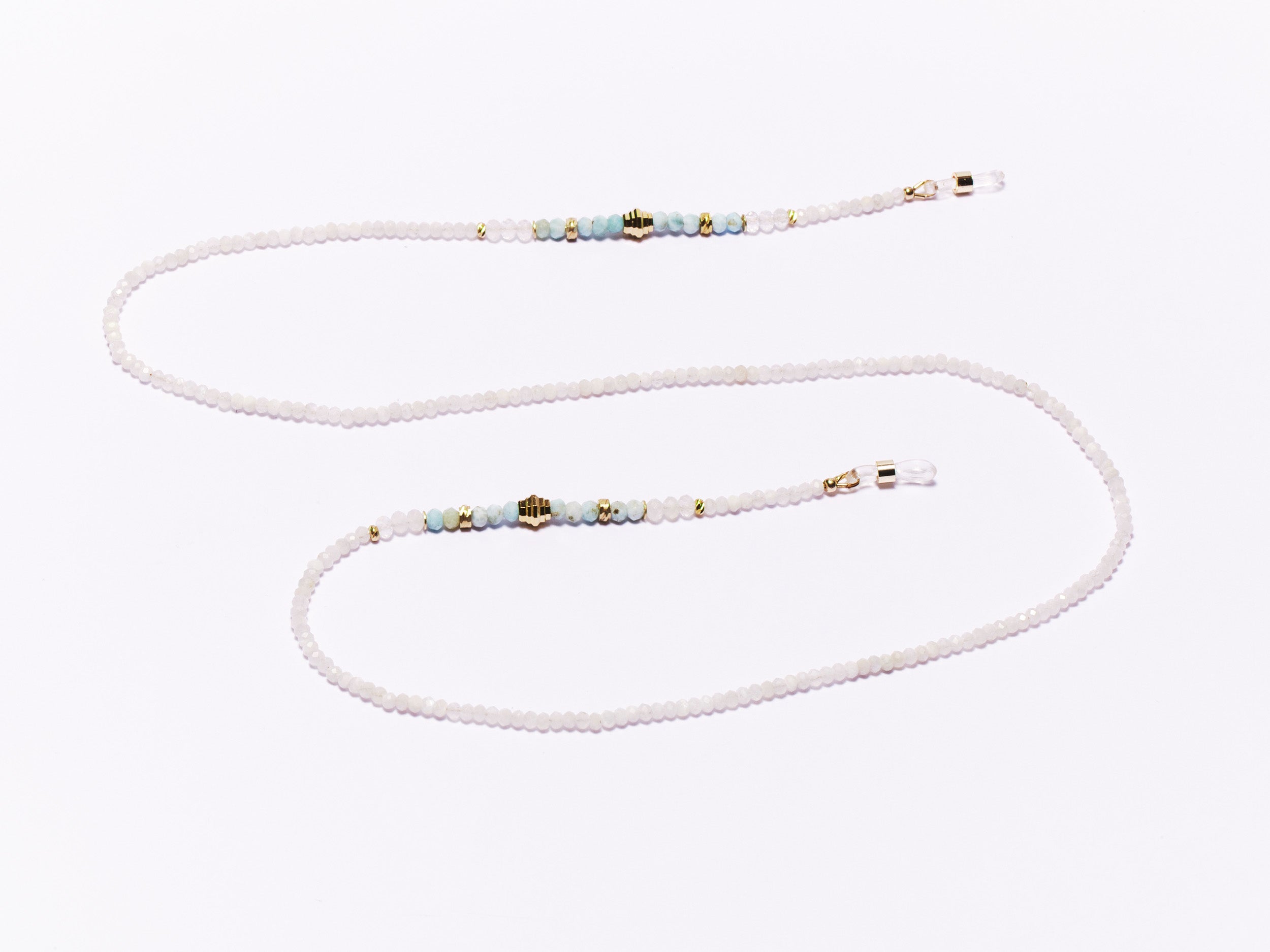 Bijou de lunettes LEYA - Pierre de lune & Larimar