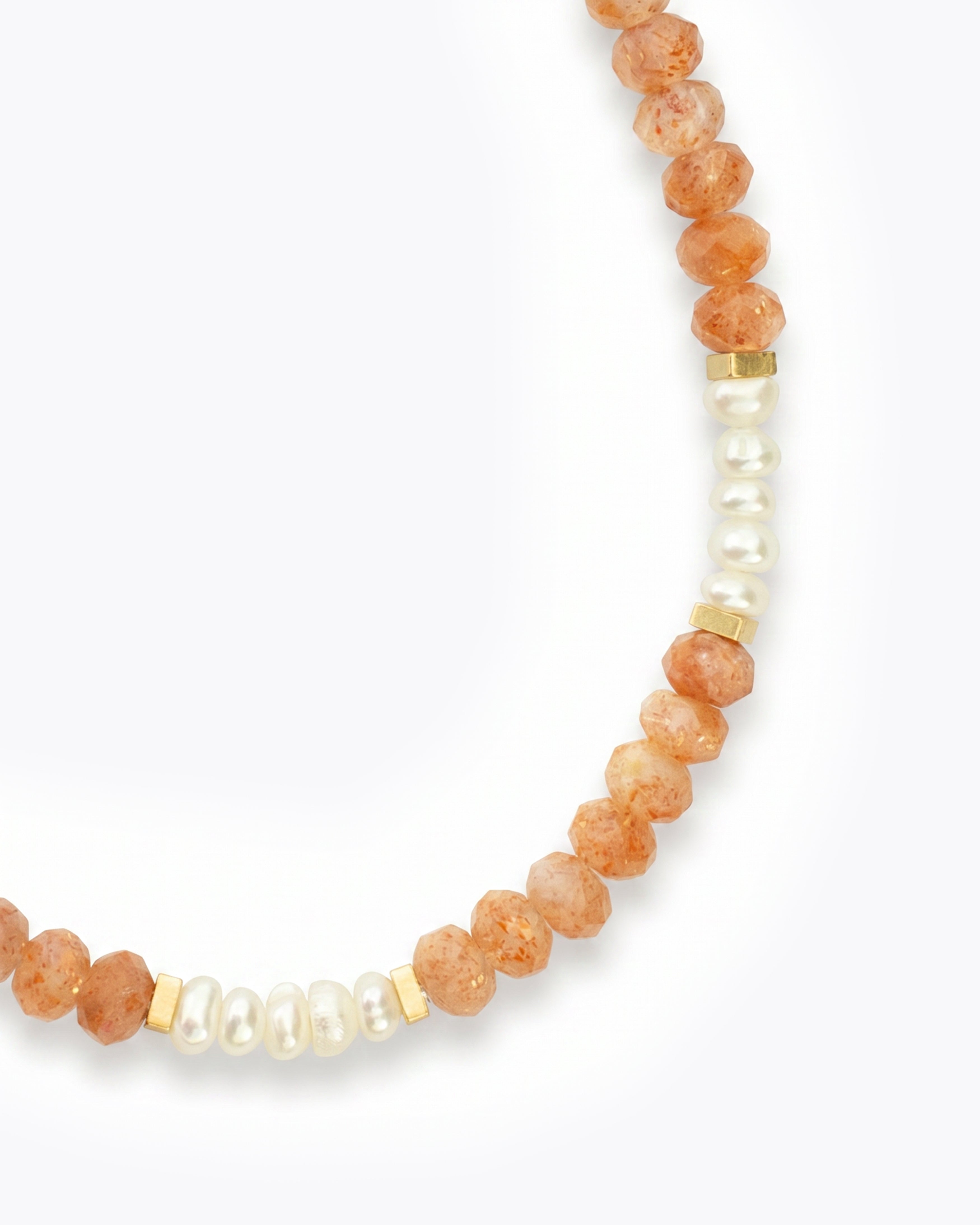 LYRA Sunstone & Freshwater Pearl Bracelet