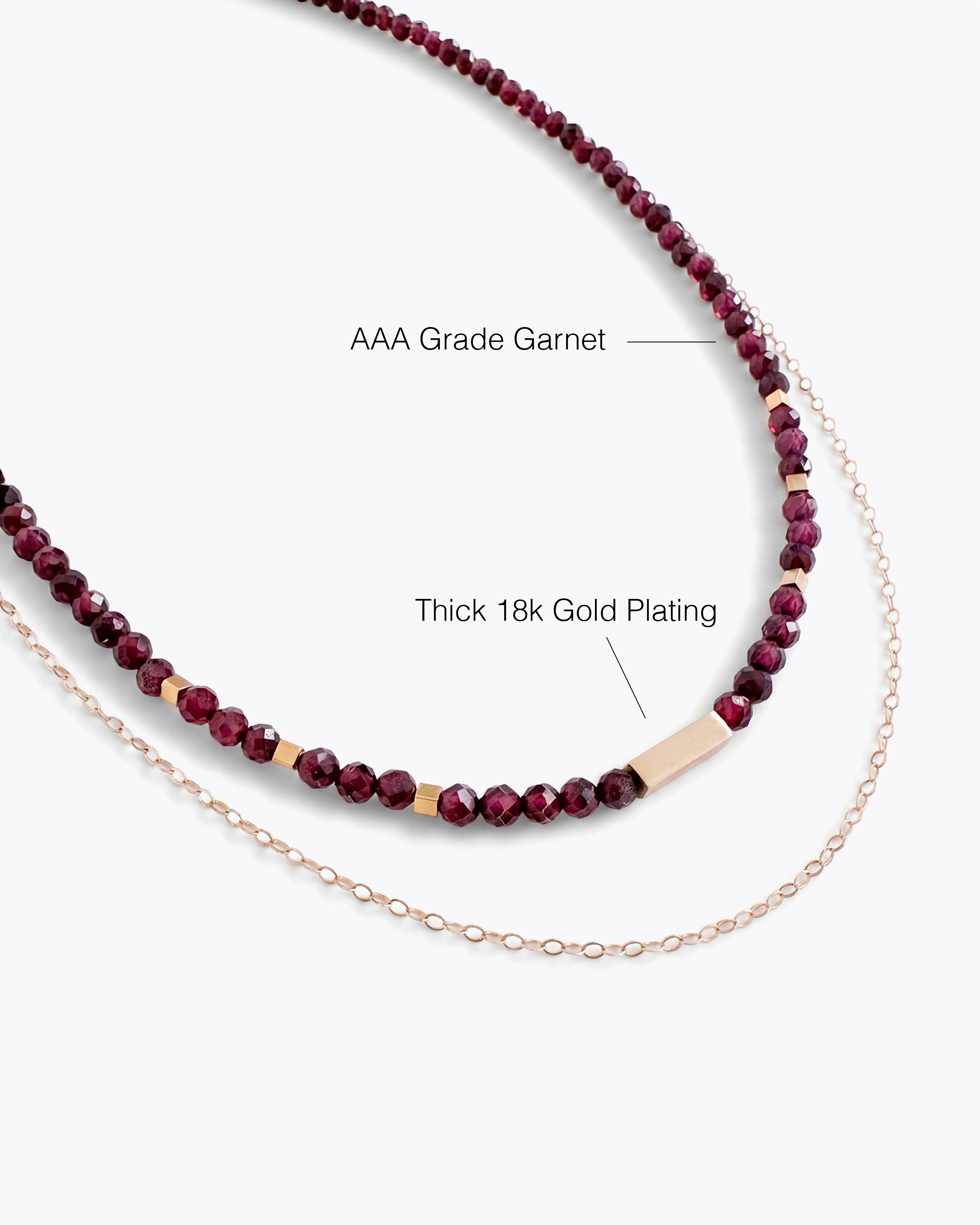 MIRAY Garnet Necklace