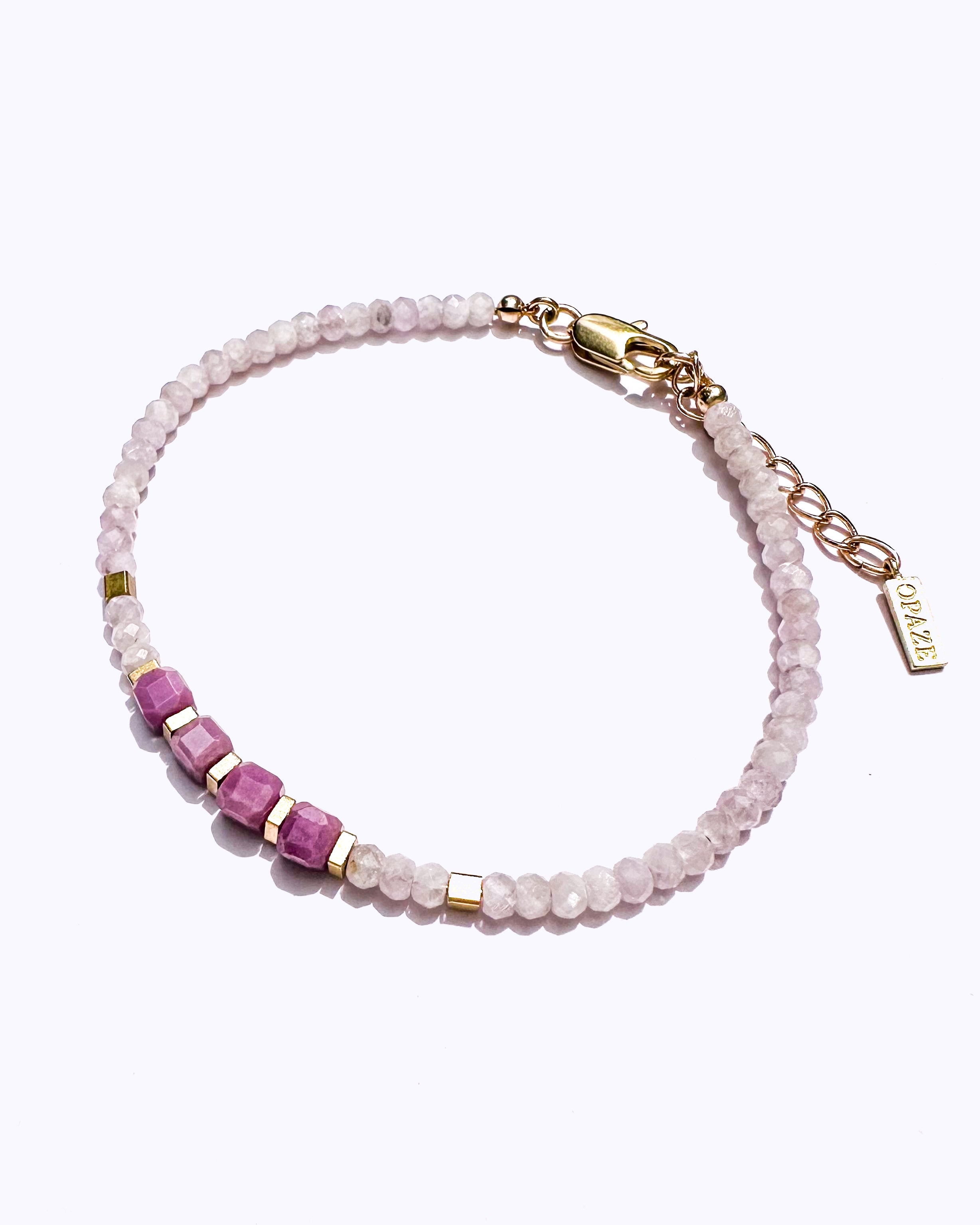 Bracelet AMANI - Kunzite & Lépidolite