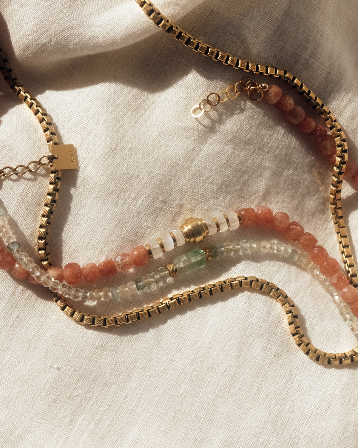 NAYA Sunstone & Moonstone Necklace