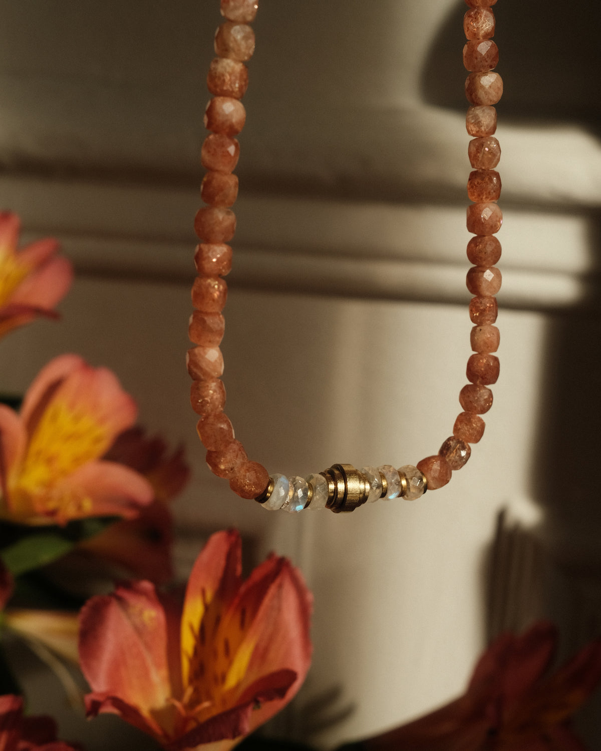 NAYA Sunstone & Moonstone Necklace