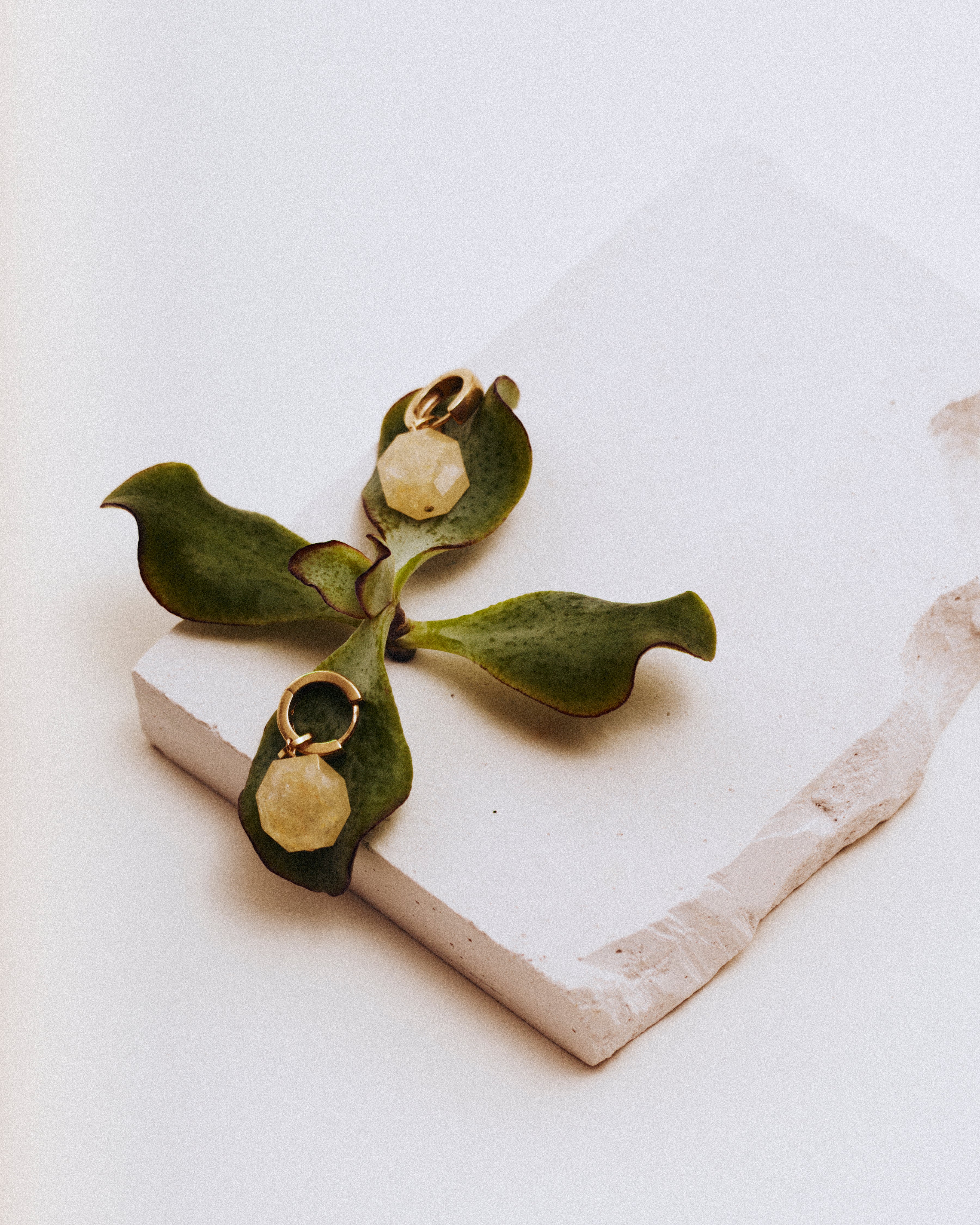 AKAIA Yellow Aventurine Earrings