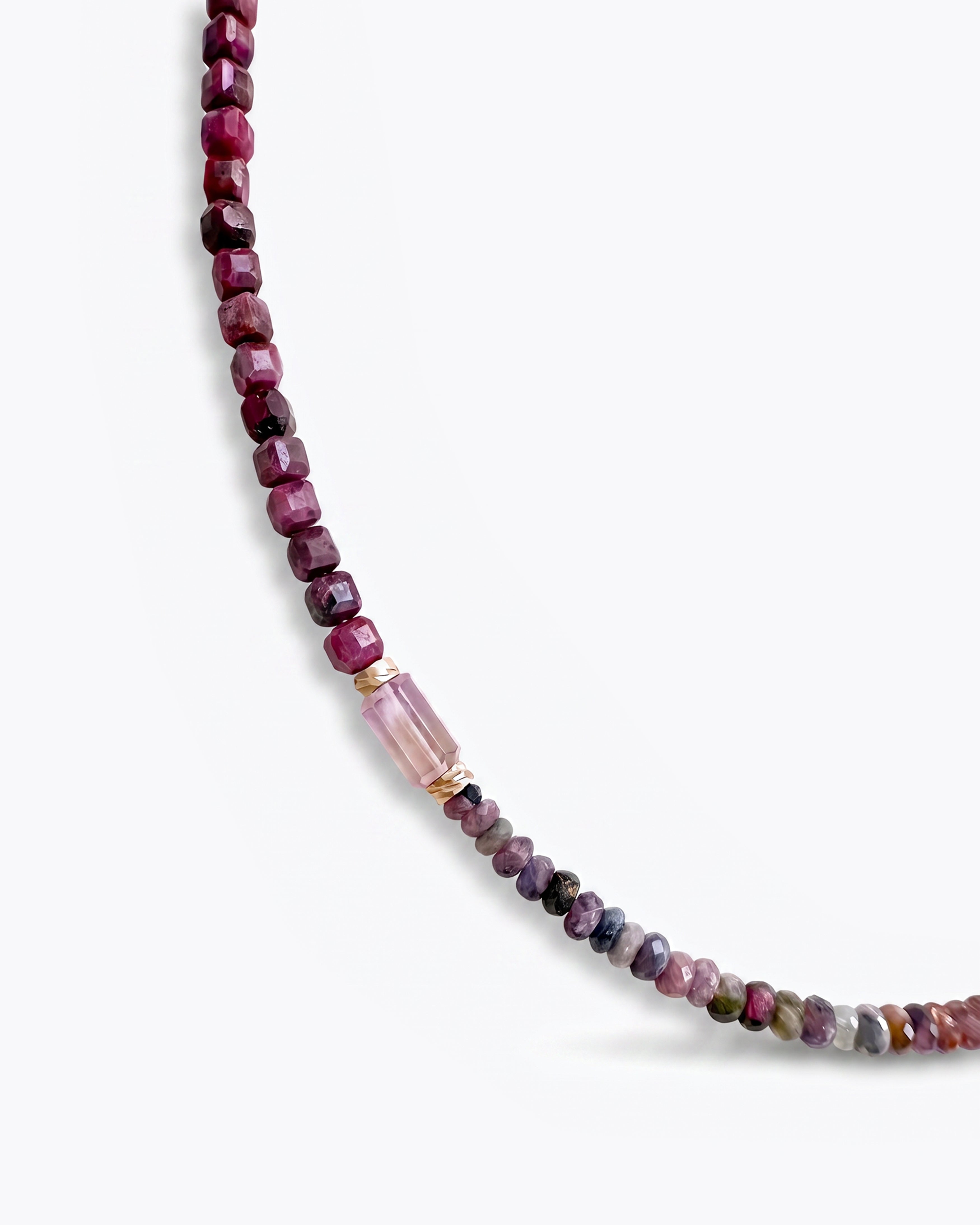 RAYA Ruby & Watermelon Tourmaline Necklace