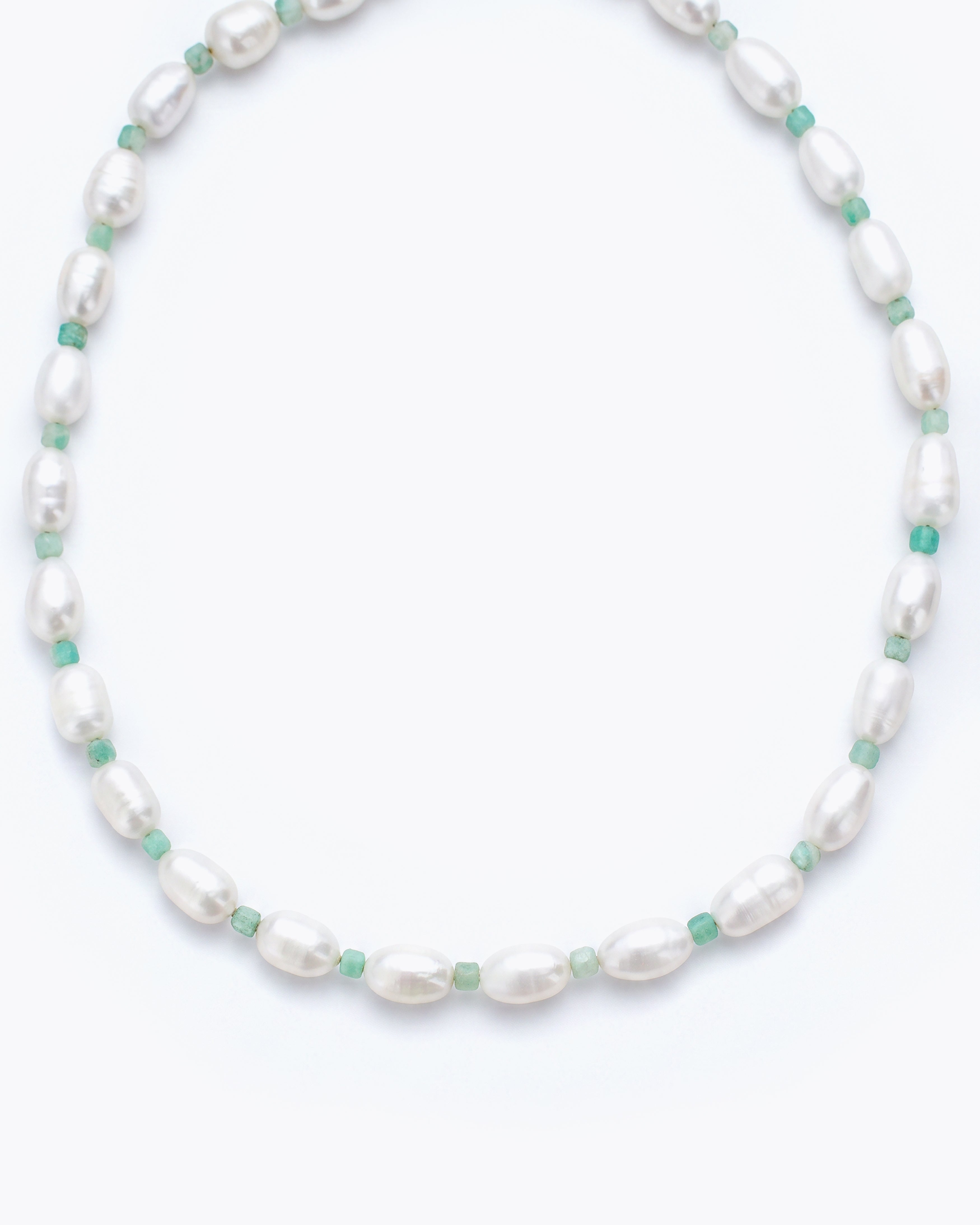 TACARI Freshwater Pearls & Chrysoprase Necklace