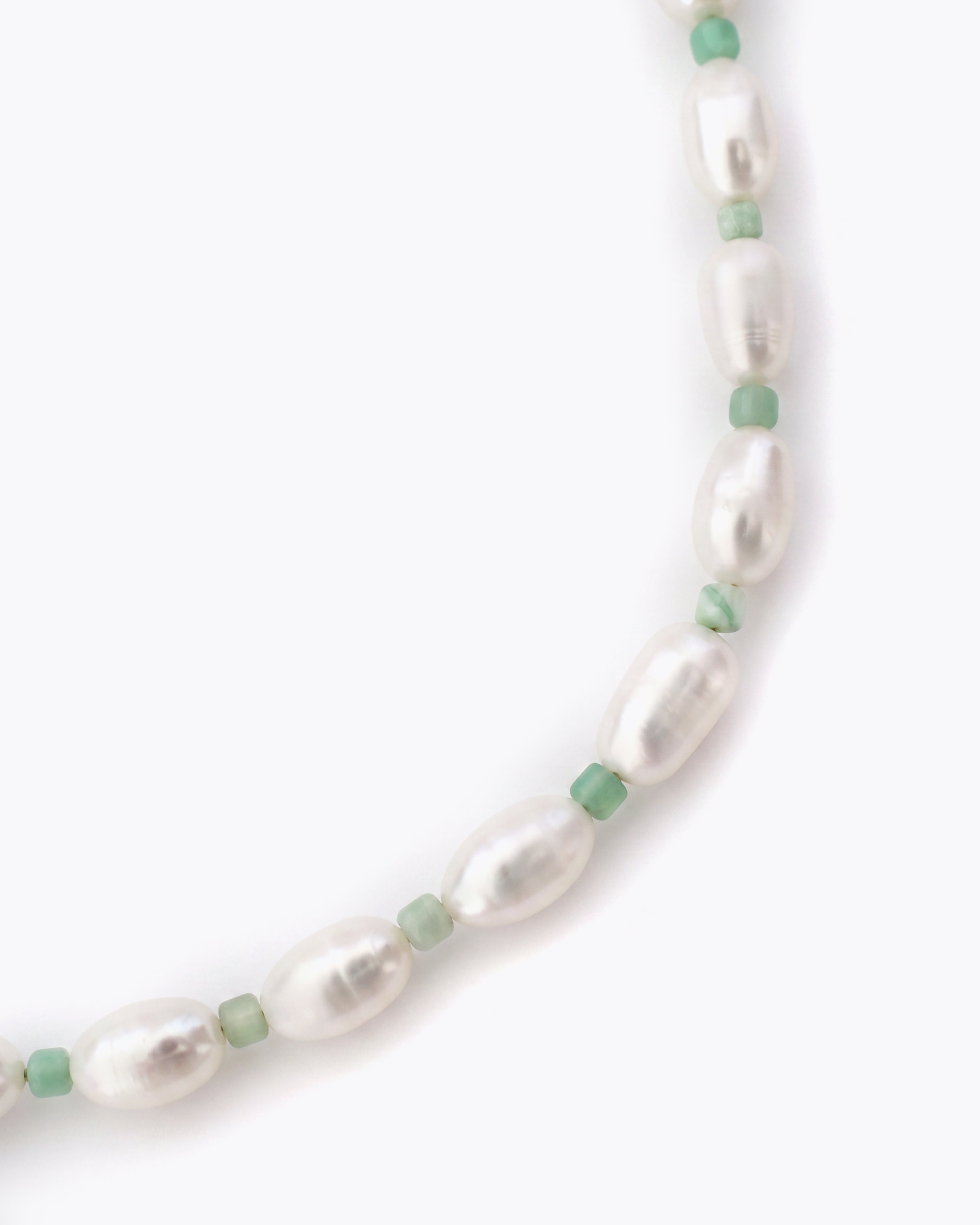 TACARI Freshwater Pearls & Chrysoprase Necklace