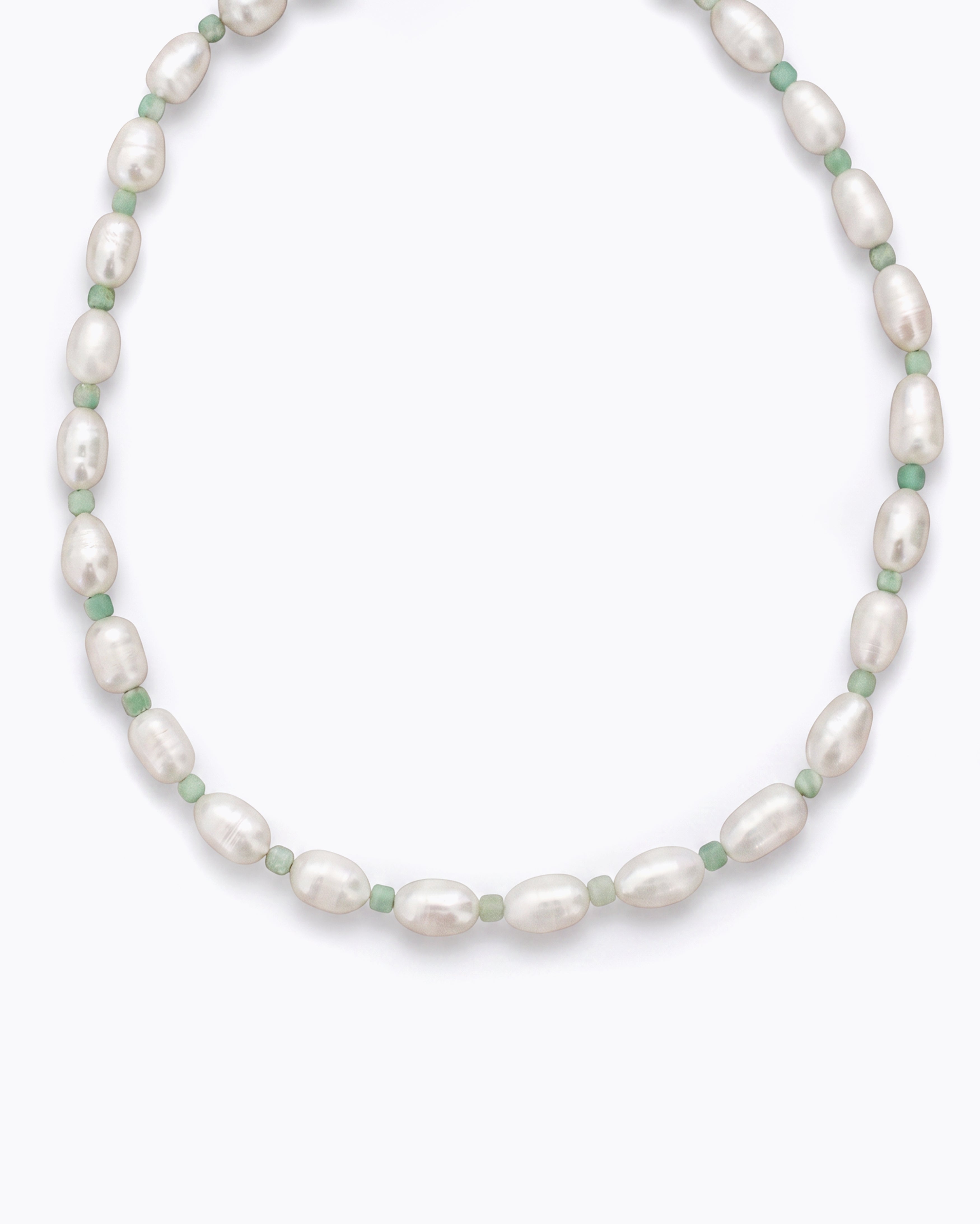 TACARI Freshwater Pearls & Chrysoprase Necklace