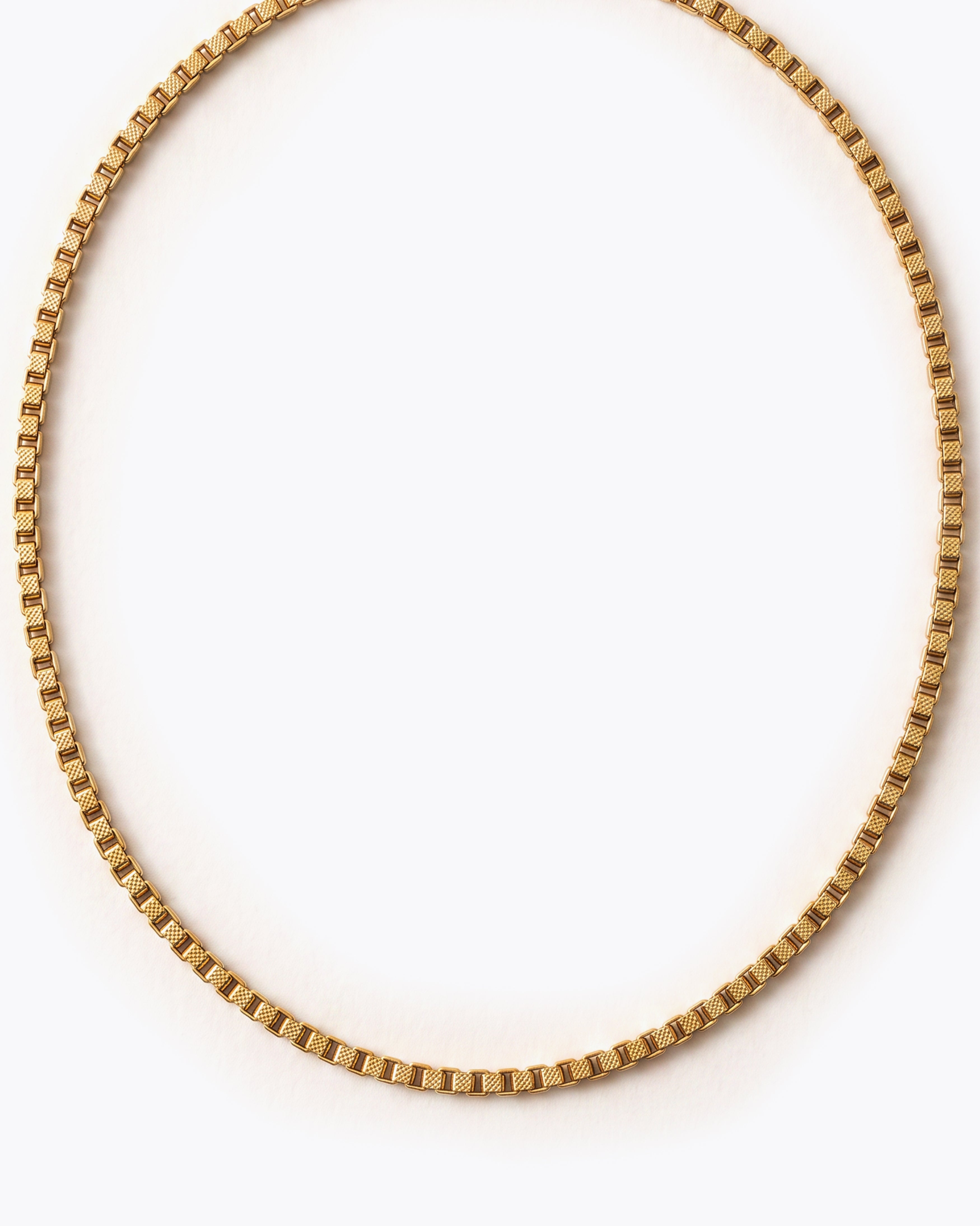 UMA Faceted Gold Chain Necklace