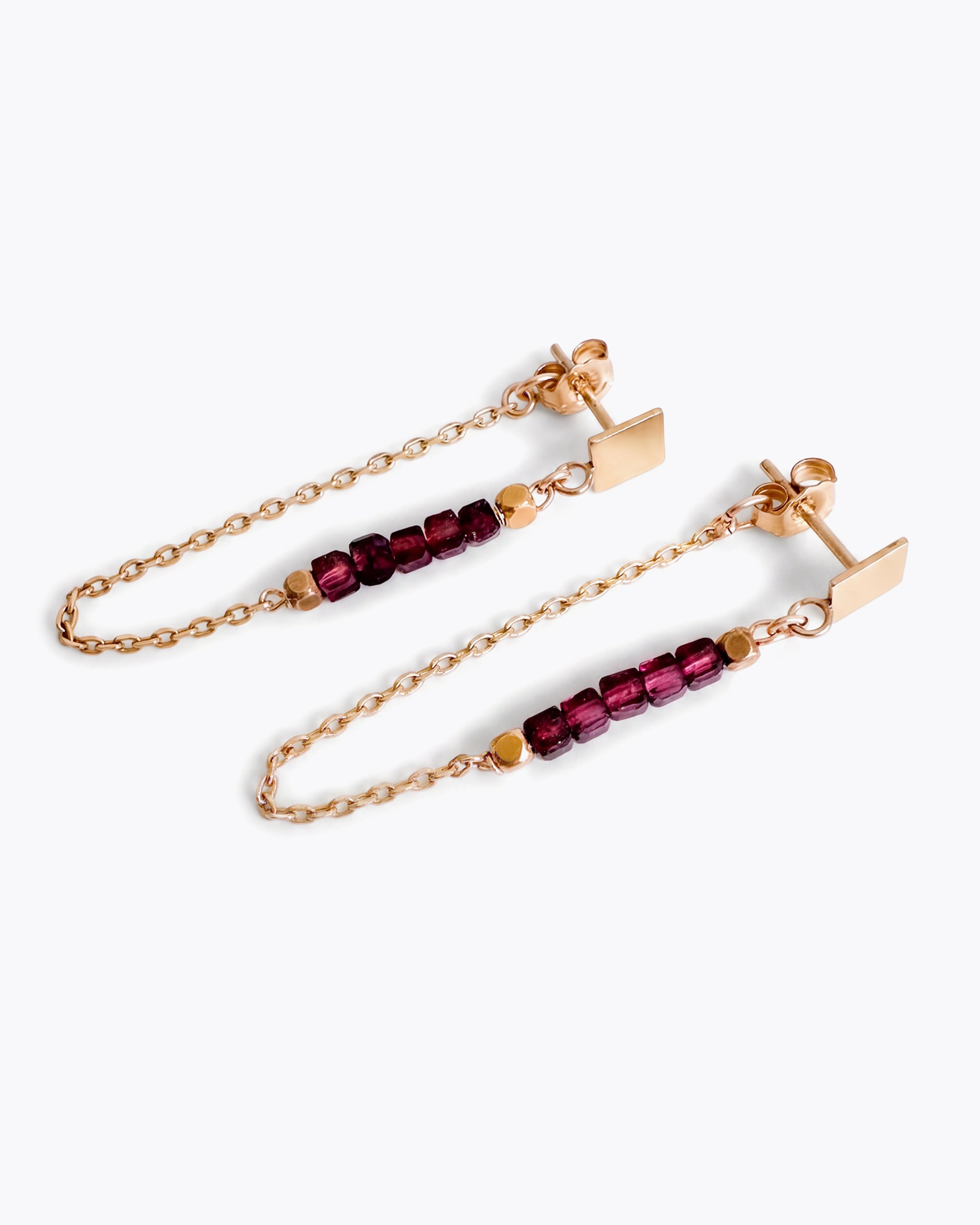 ZARIA Pendientes Granate