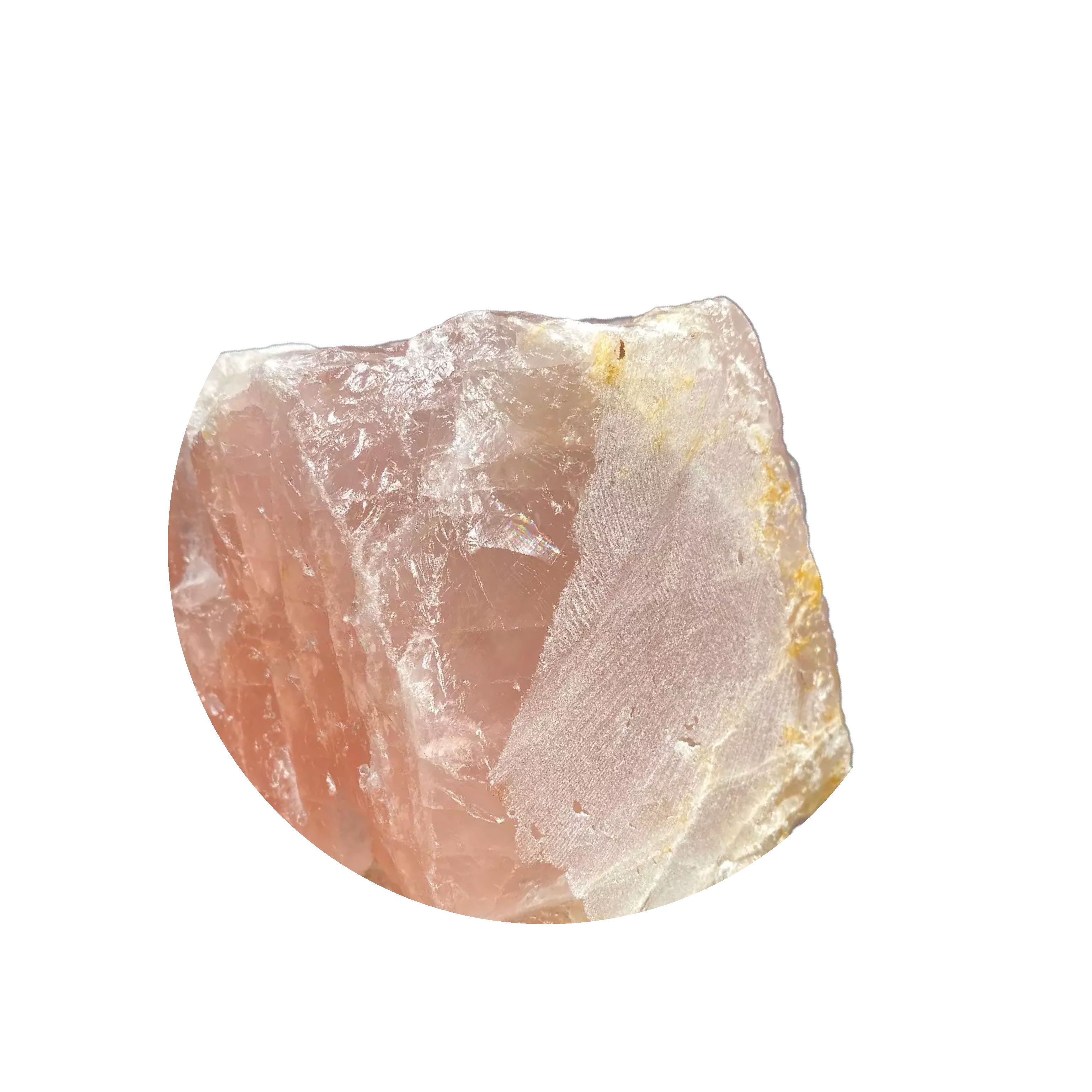 Rose quartz gemstone jewelry by Opaze Studio