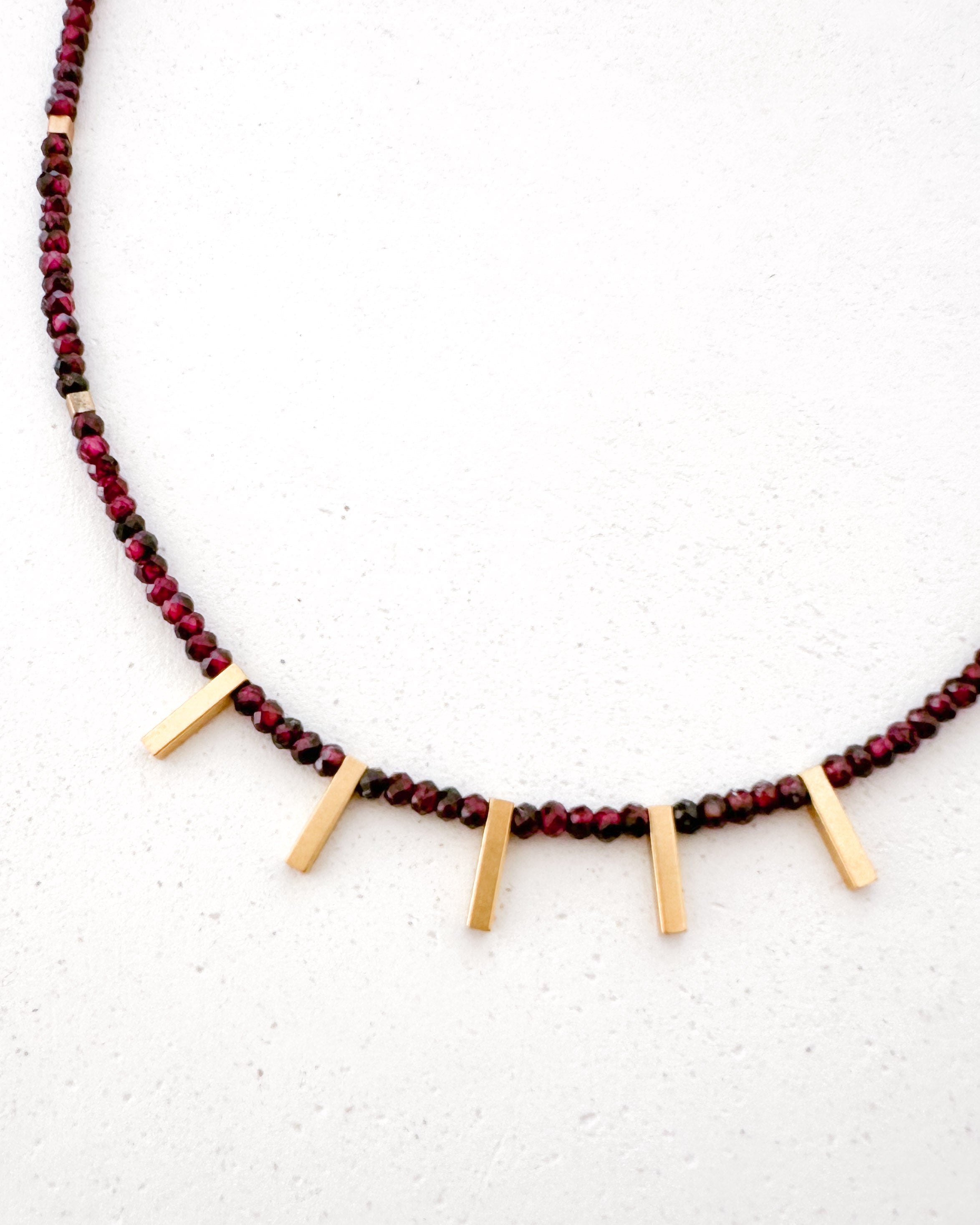 Collier ZALEA - grenat