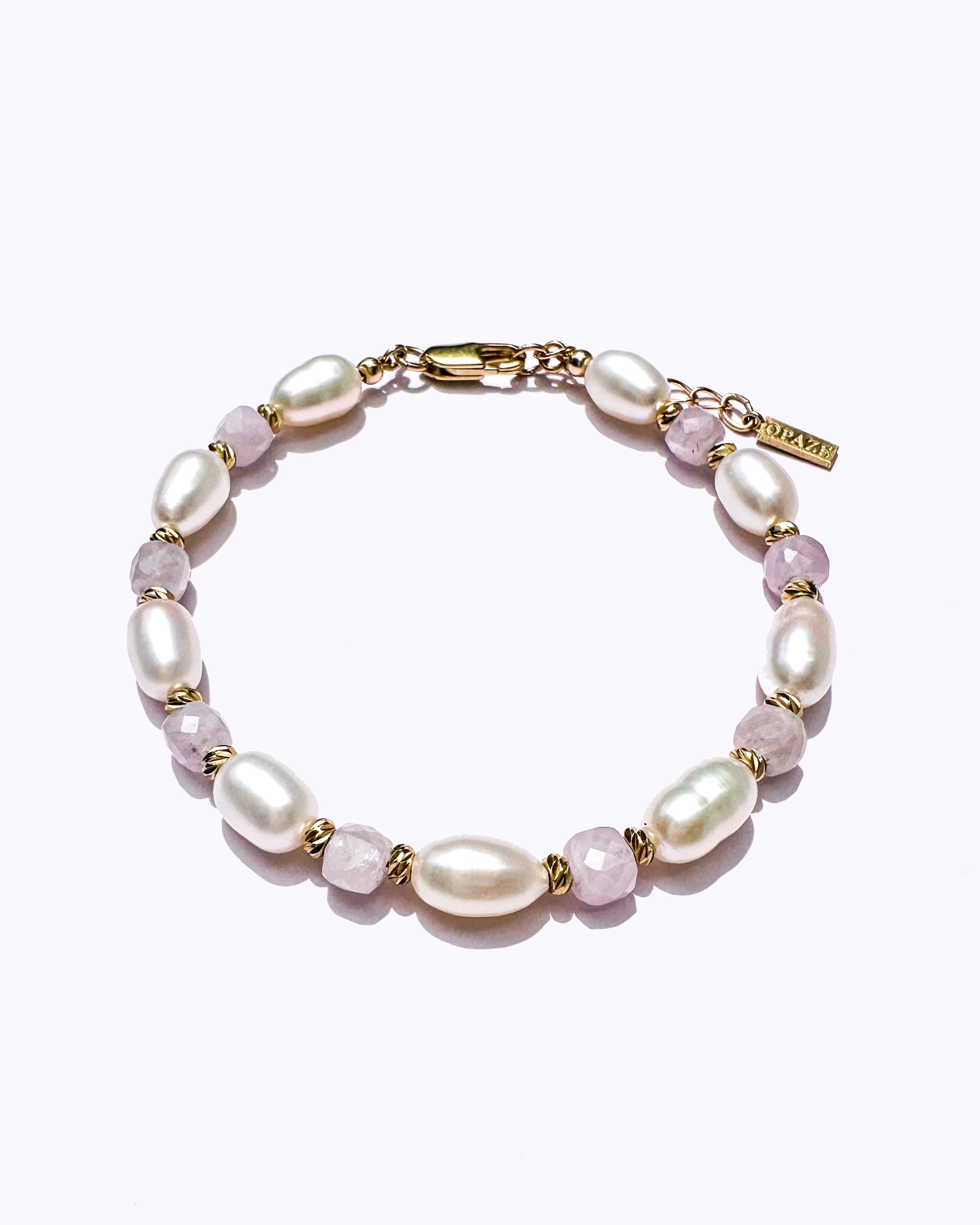 Bracelet ALORA - Perles d’eau douce & Kunzite