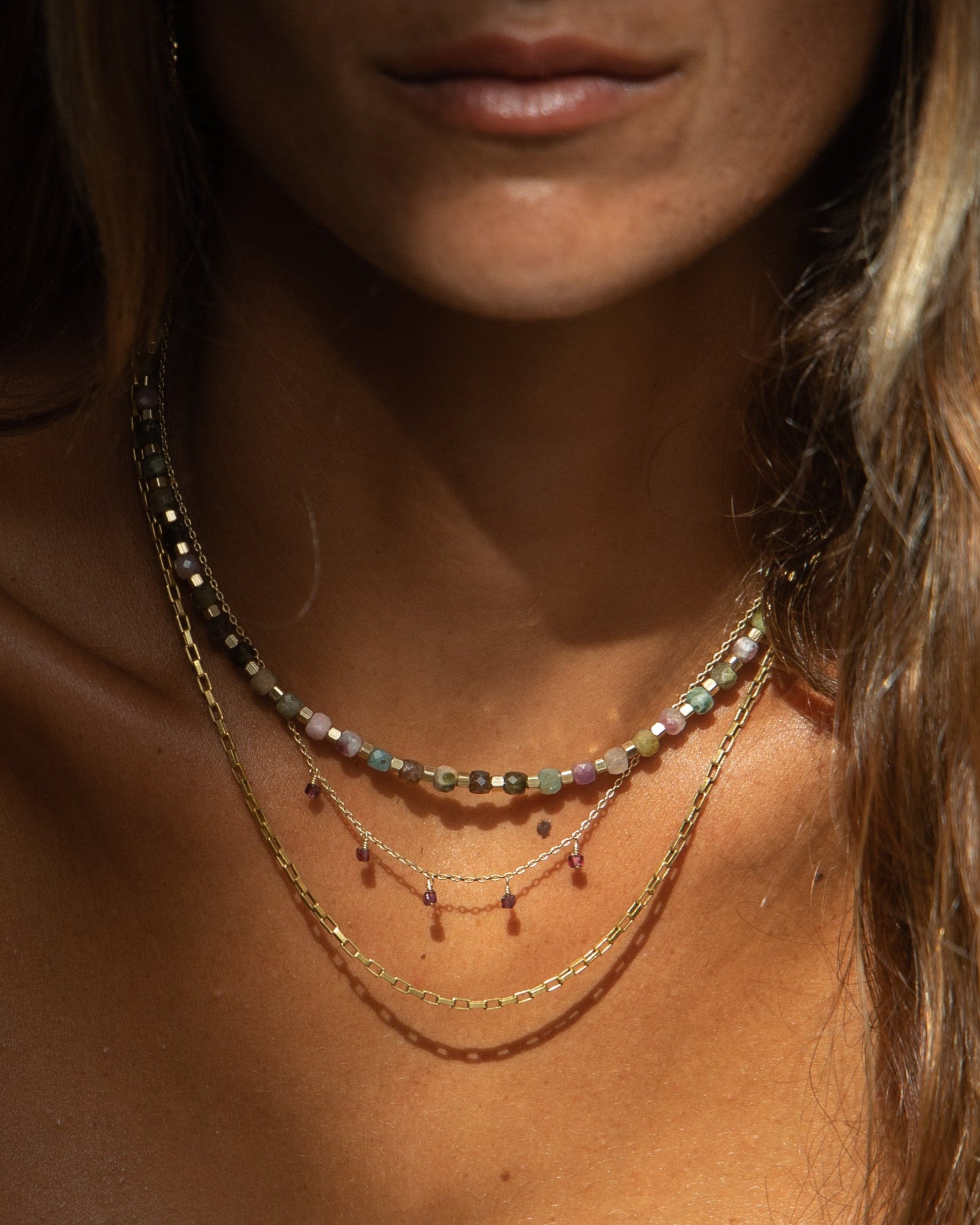 Collier ZARIA - Grenat