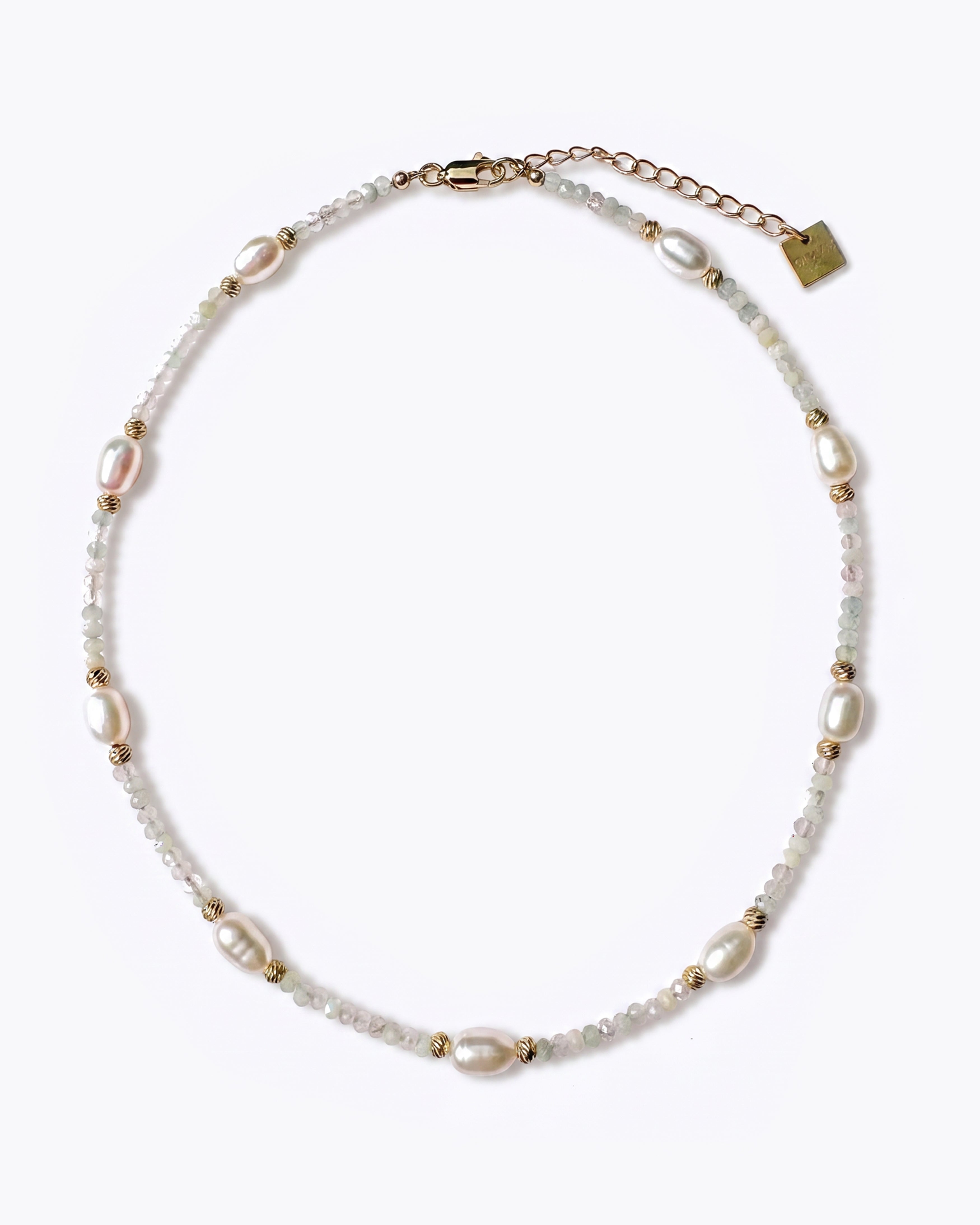 ALORA Collana Morganite e Perle