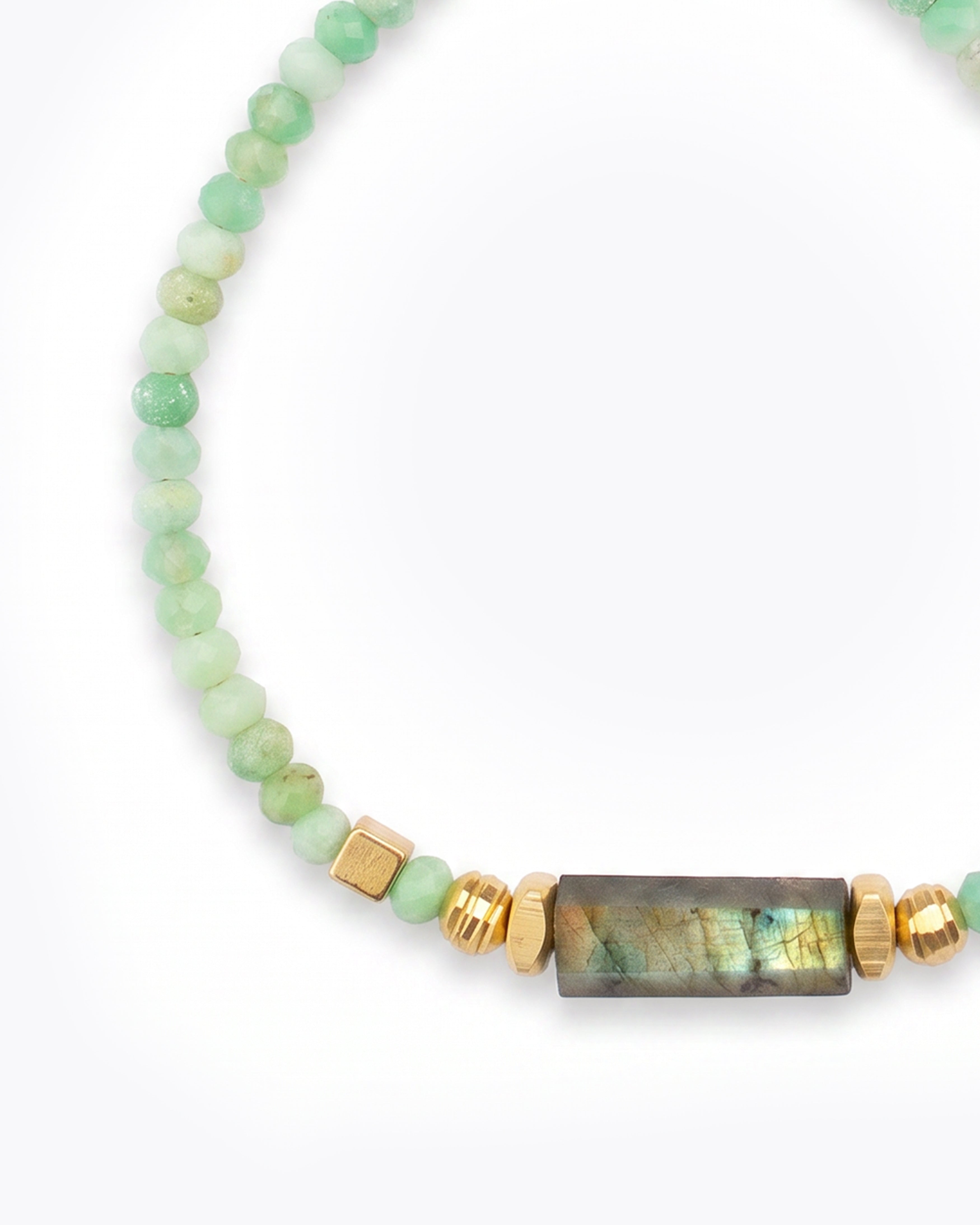 ASHA Pulsera Crisoprasa & Labradorita