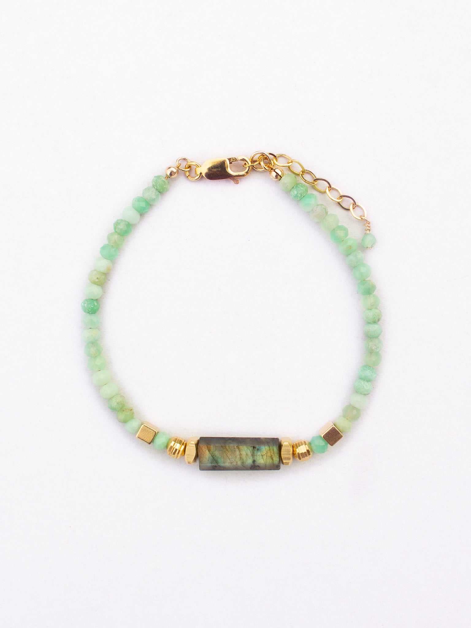 Bracelet ASHA – Chrysoprase & Labradorite
