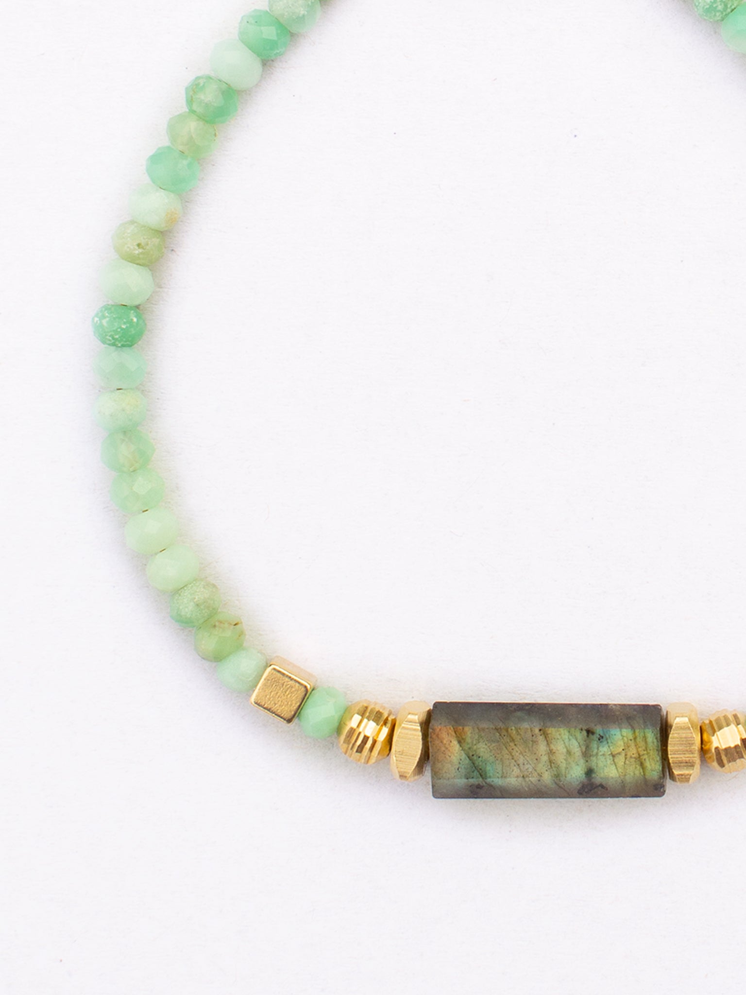 Bracelet ASHA – Chrysoprase & Labradorite