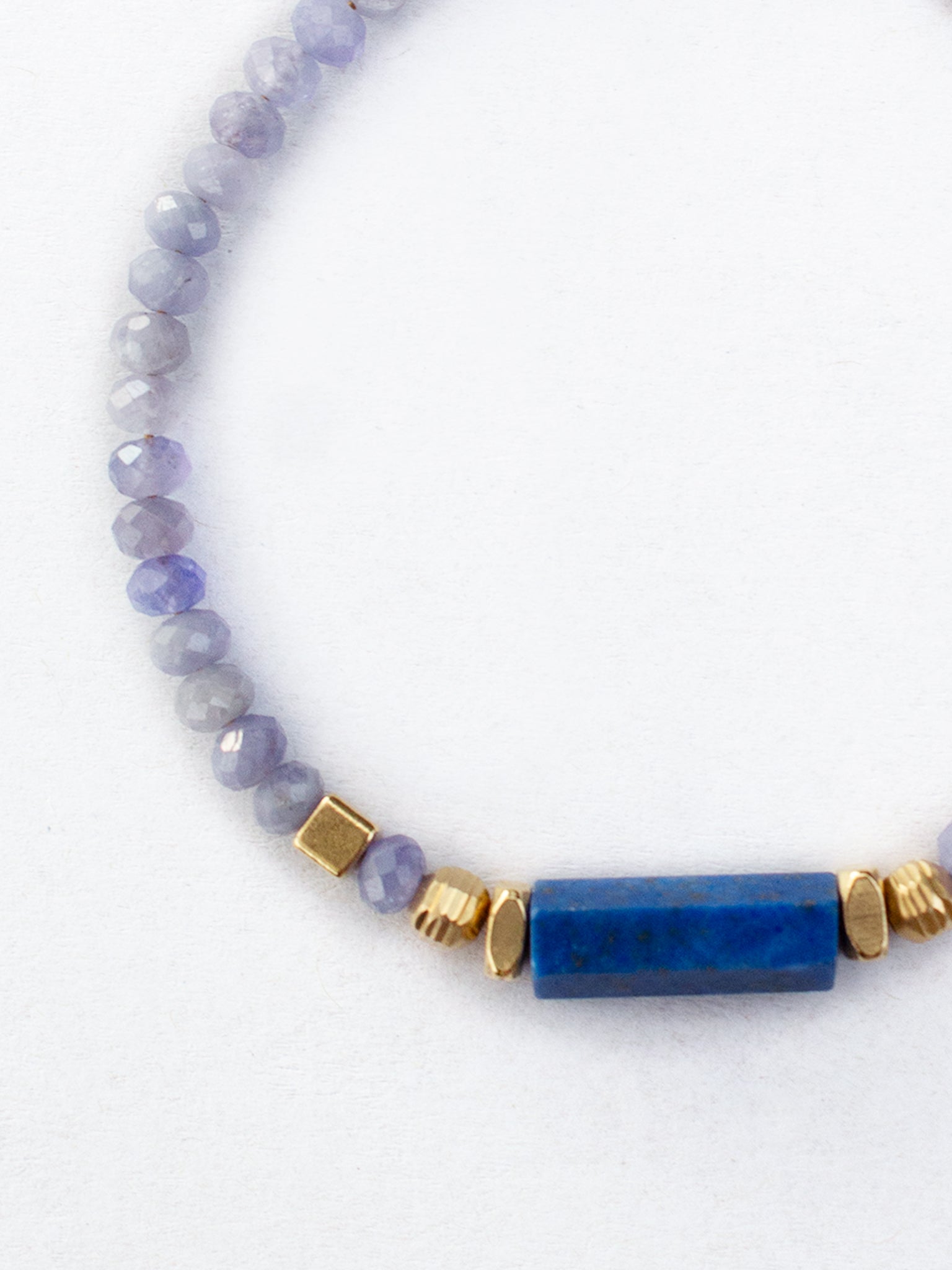 Bracelet ASHA - Tanzanite & Lapis-Lazuli