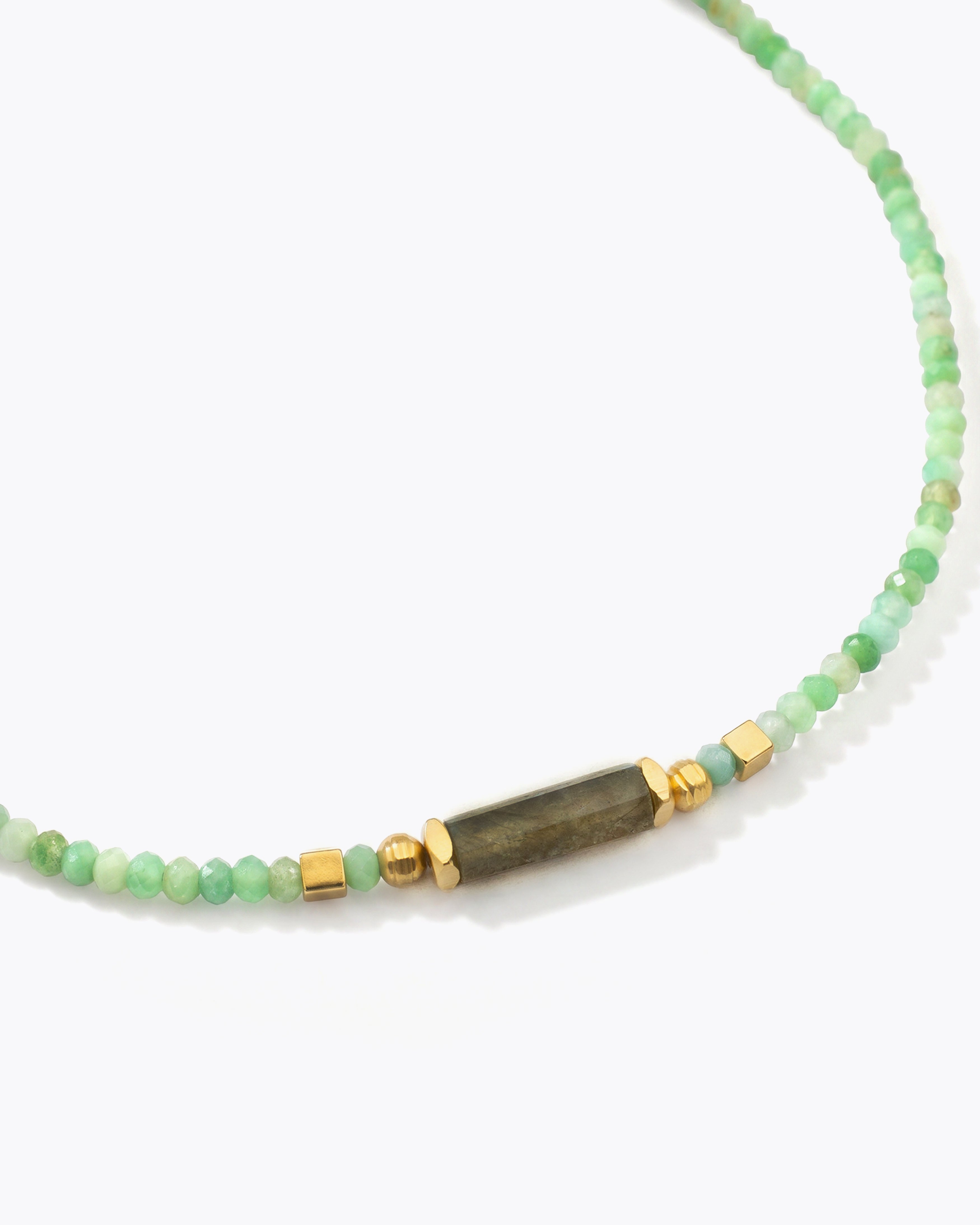 ASHA Chrysoprase & Labradorite Necklace