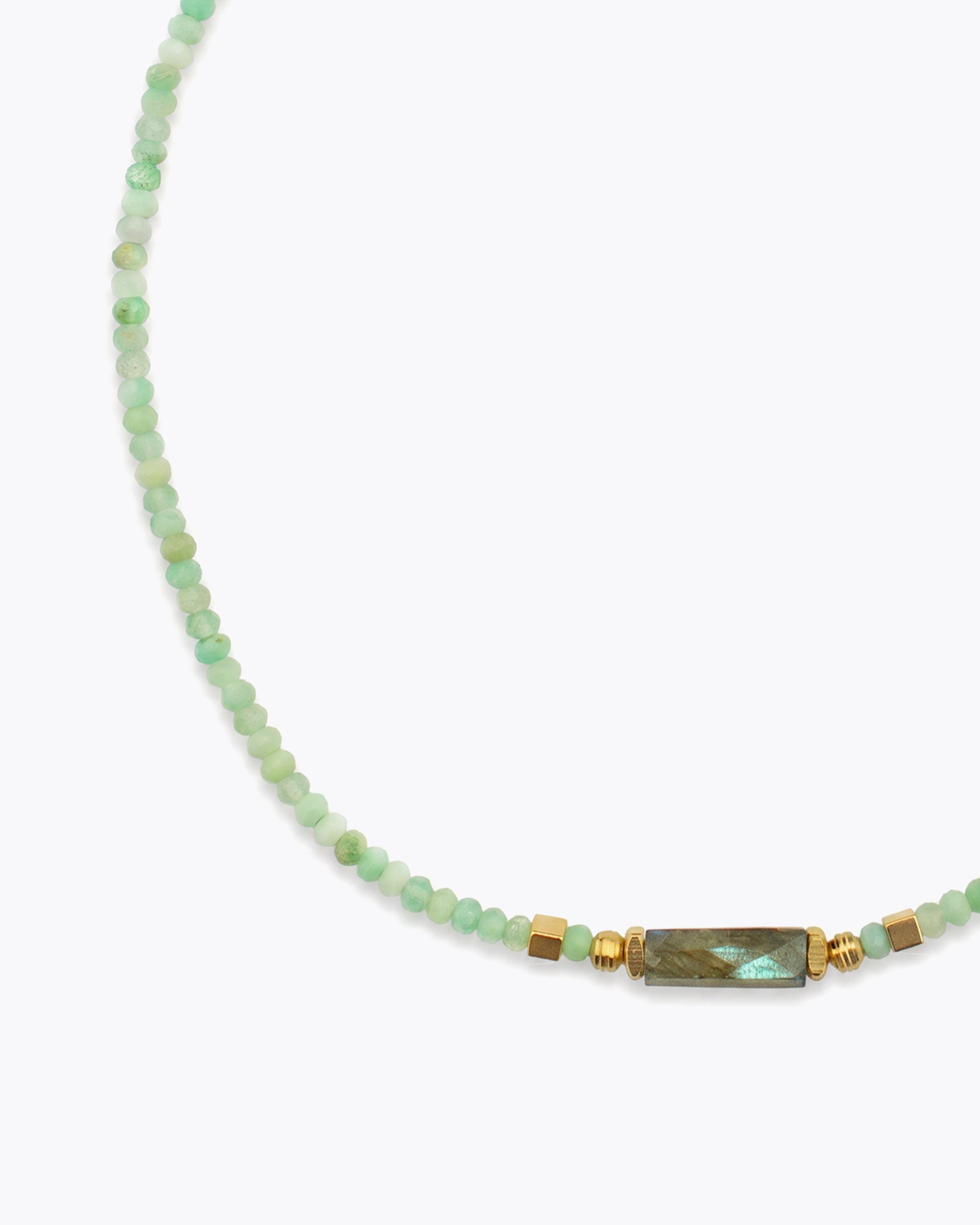 ASHA Chrysoprase & Labradorite Necklace