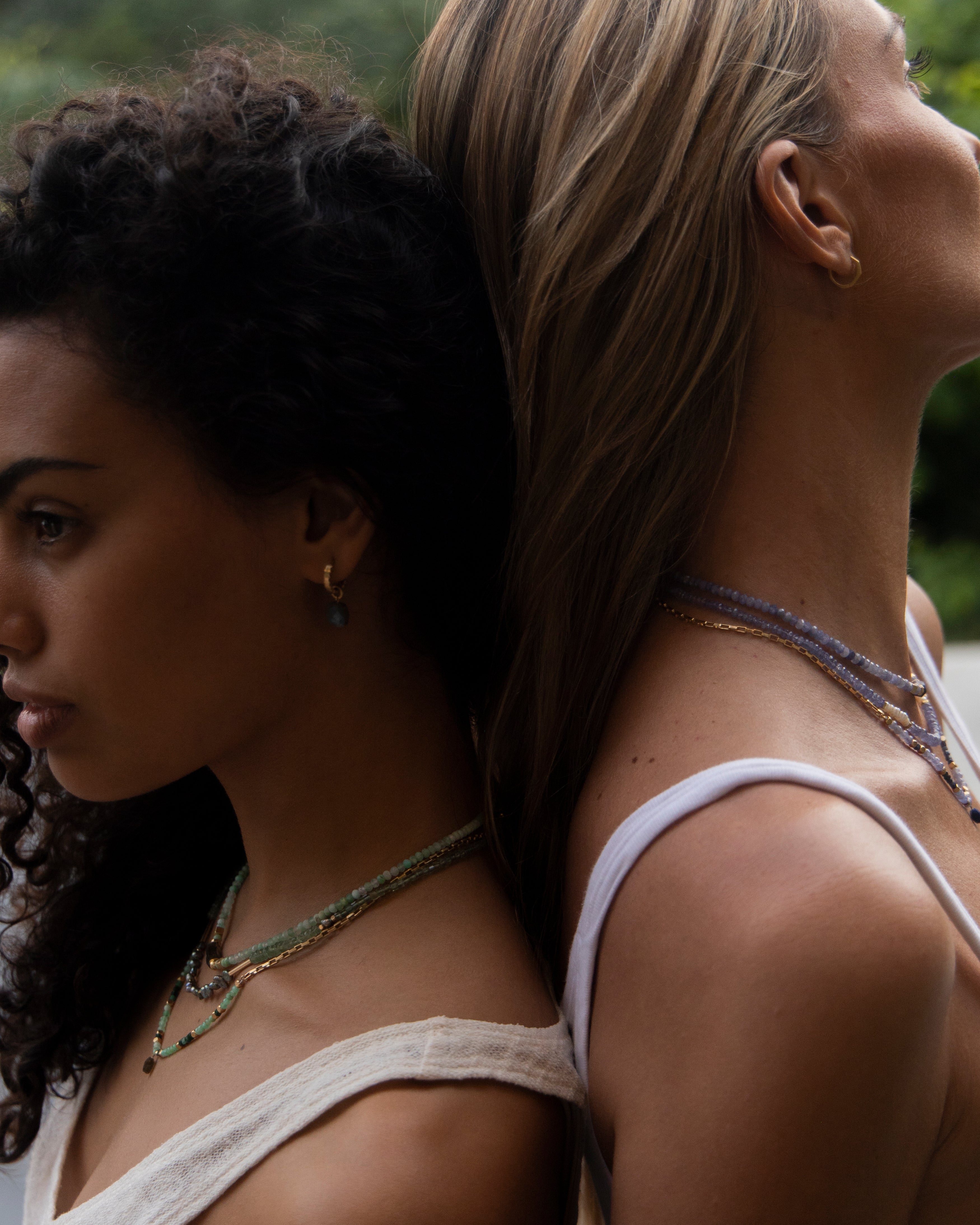 ASHA Chrysoprase & Labradorite Necklace