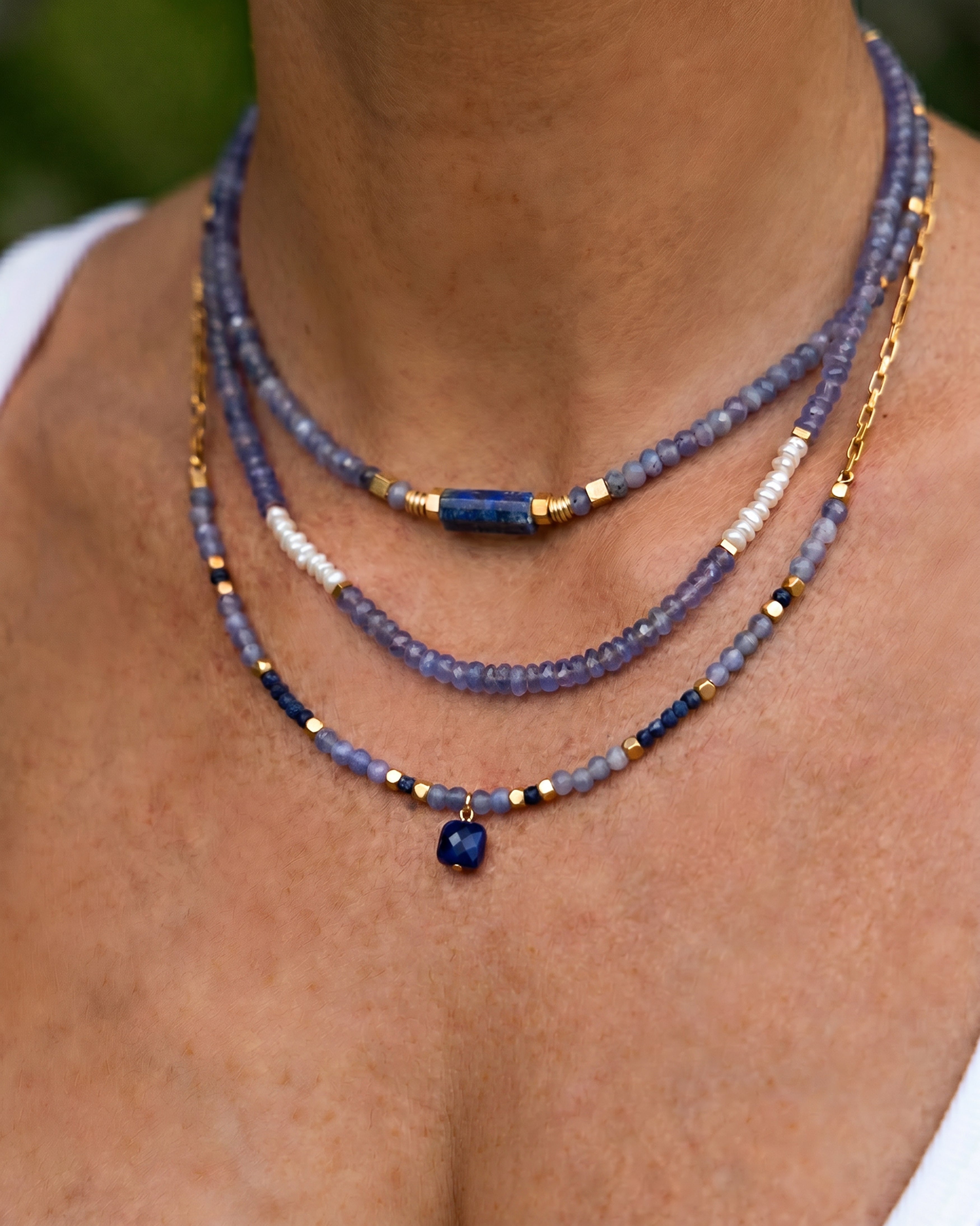 ASHA Tanzanite & Lapis Lazuli Necklace