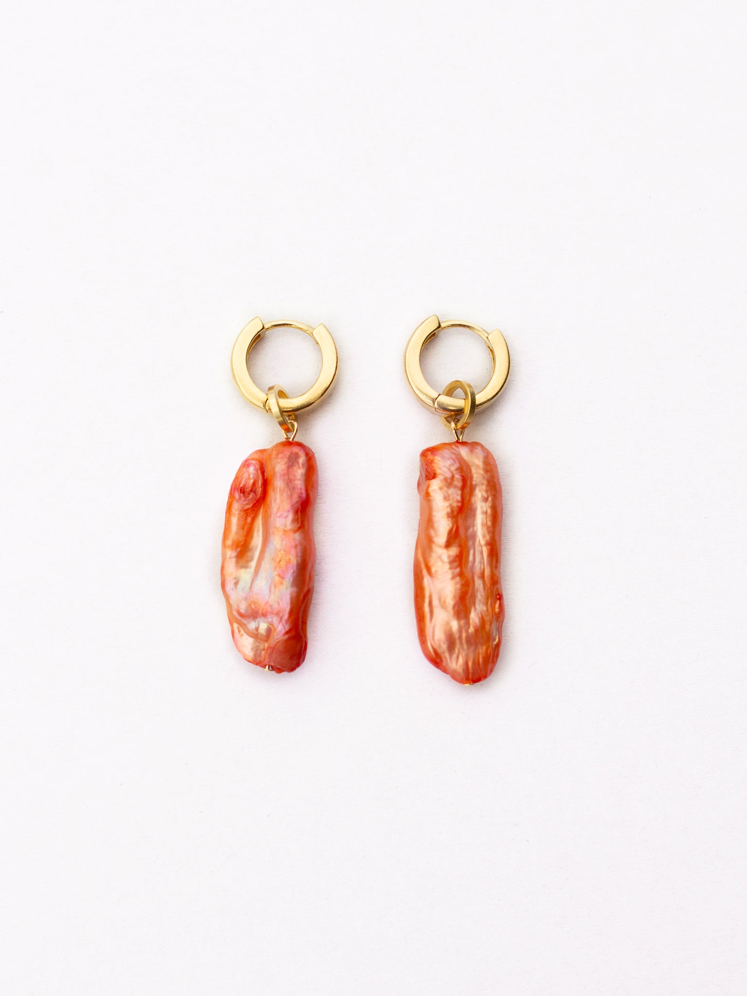 Boucles d’oreilles ALBA - Coral & Or