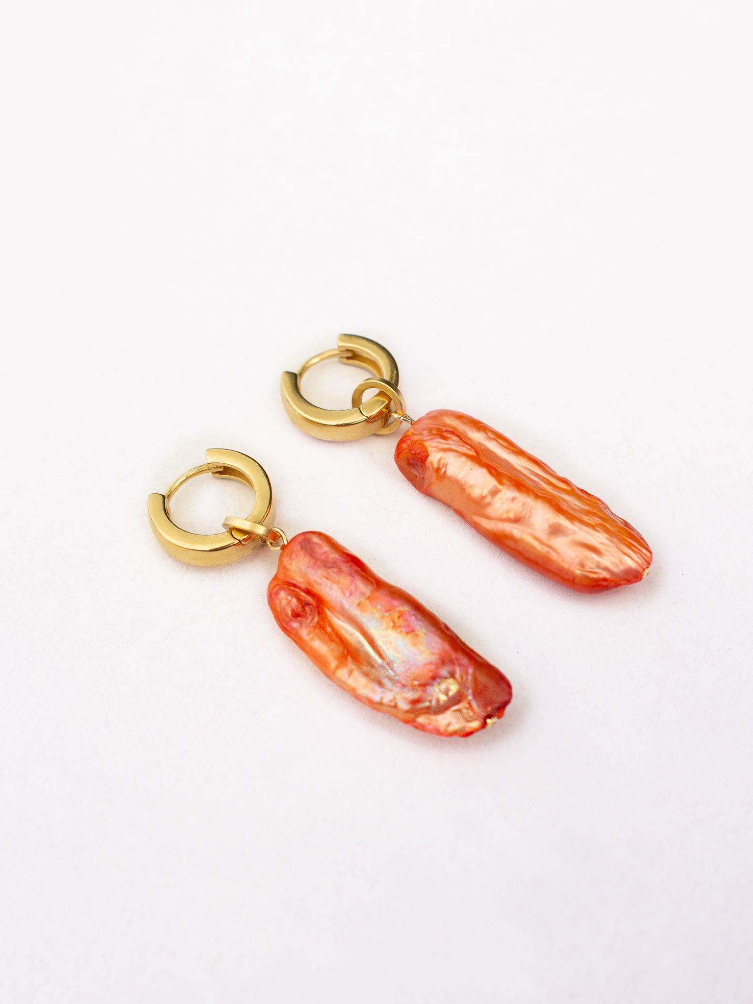 Boucles d’oreilles ALBA - Coral & Or