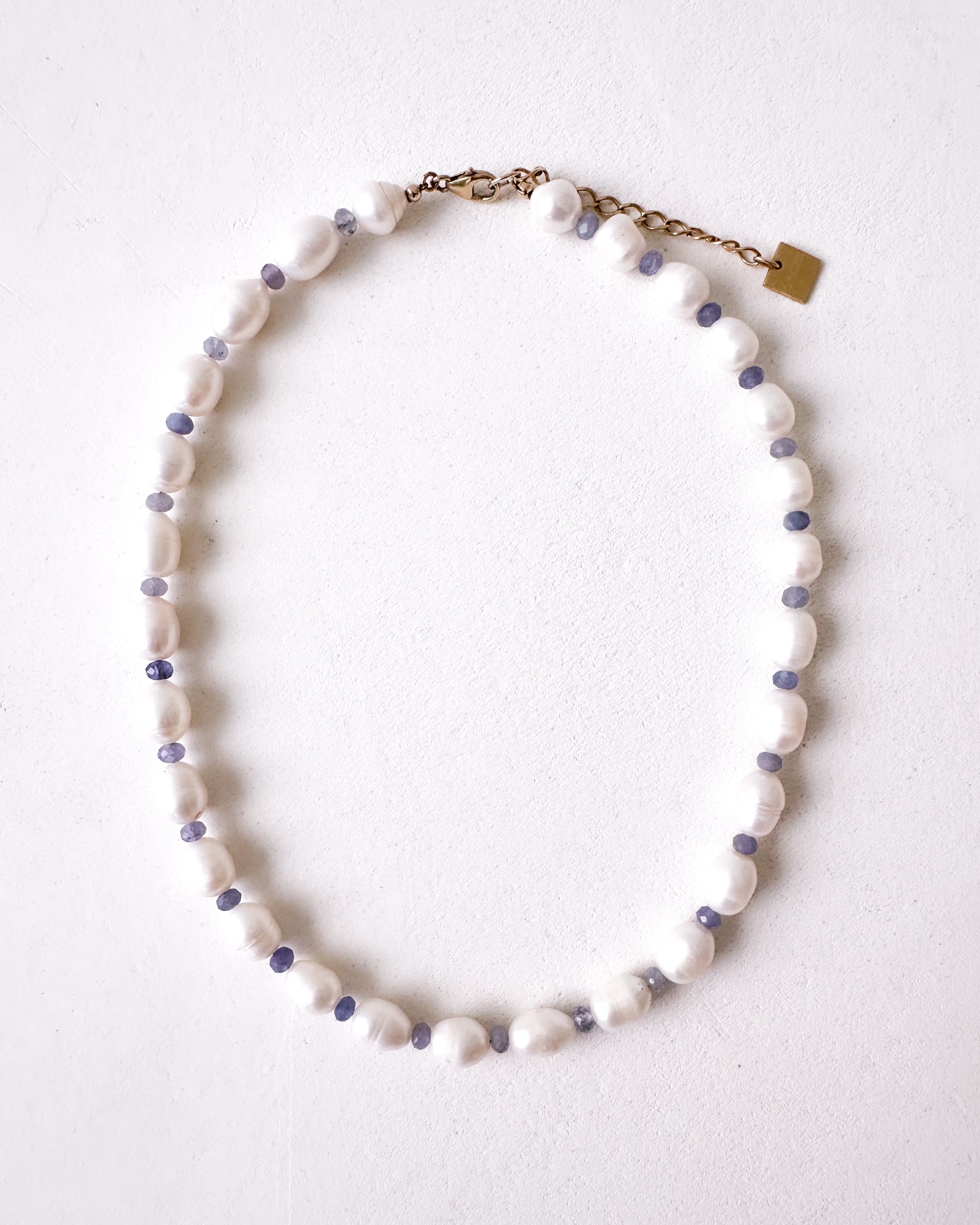 Collier TACARI - Perles de culture & Tanzanite