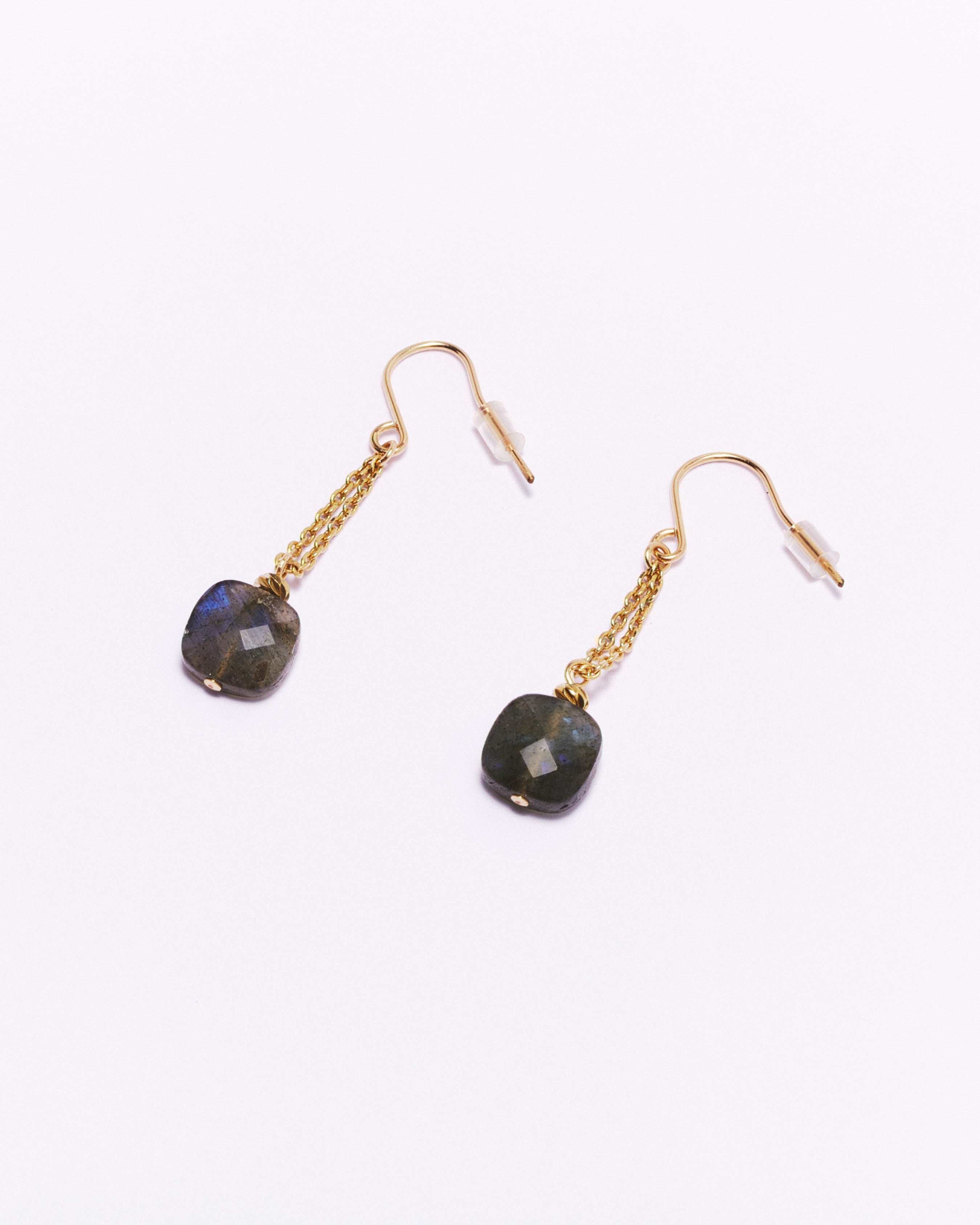 Boucles d'oreilles MUUN - Labradorite