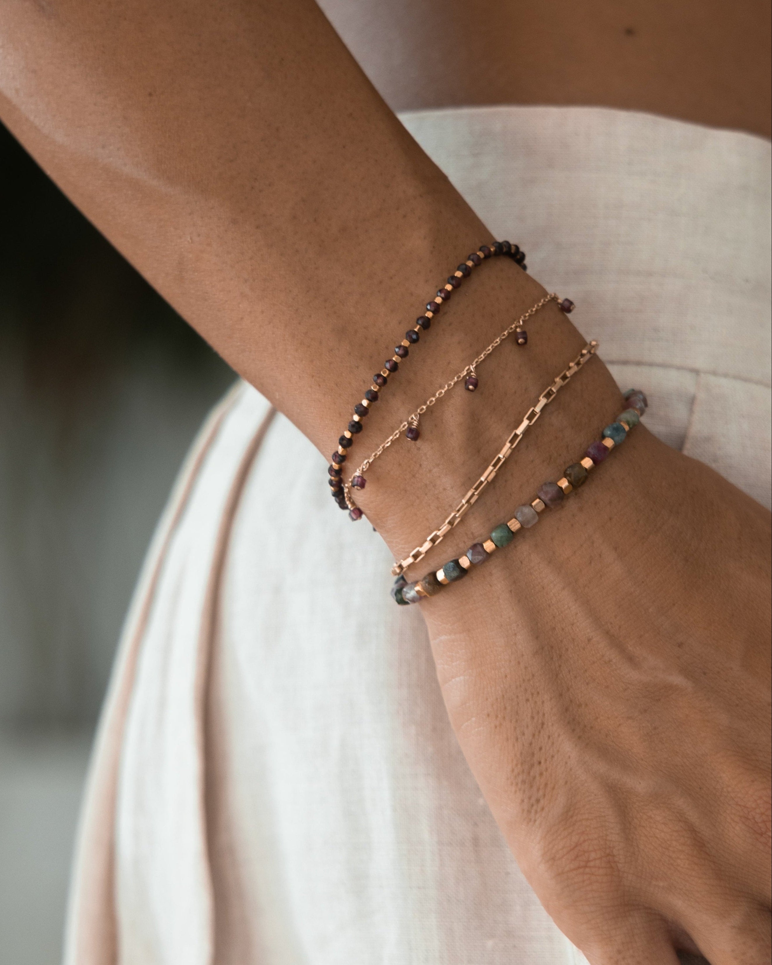 Bracelet KALEA - Tourmaline melon d’eau