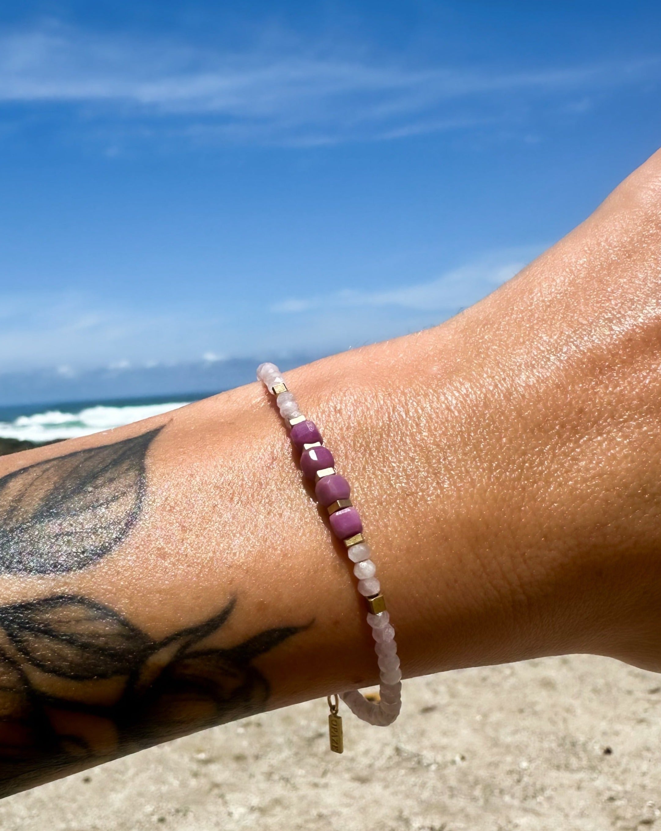 Bracelet AMANI - Kunzite & Lépidolite