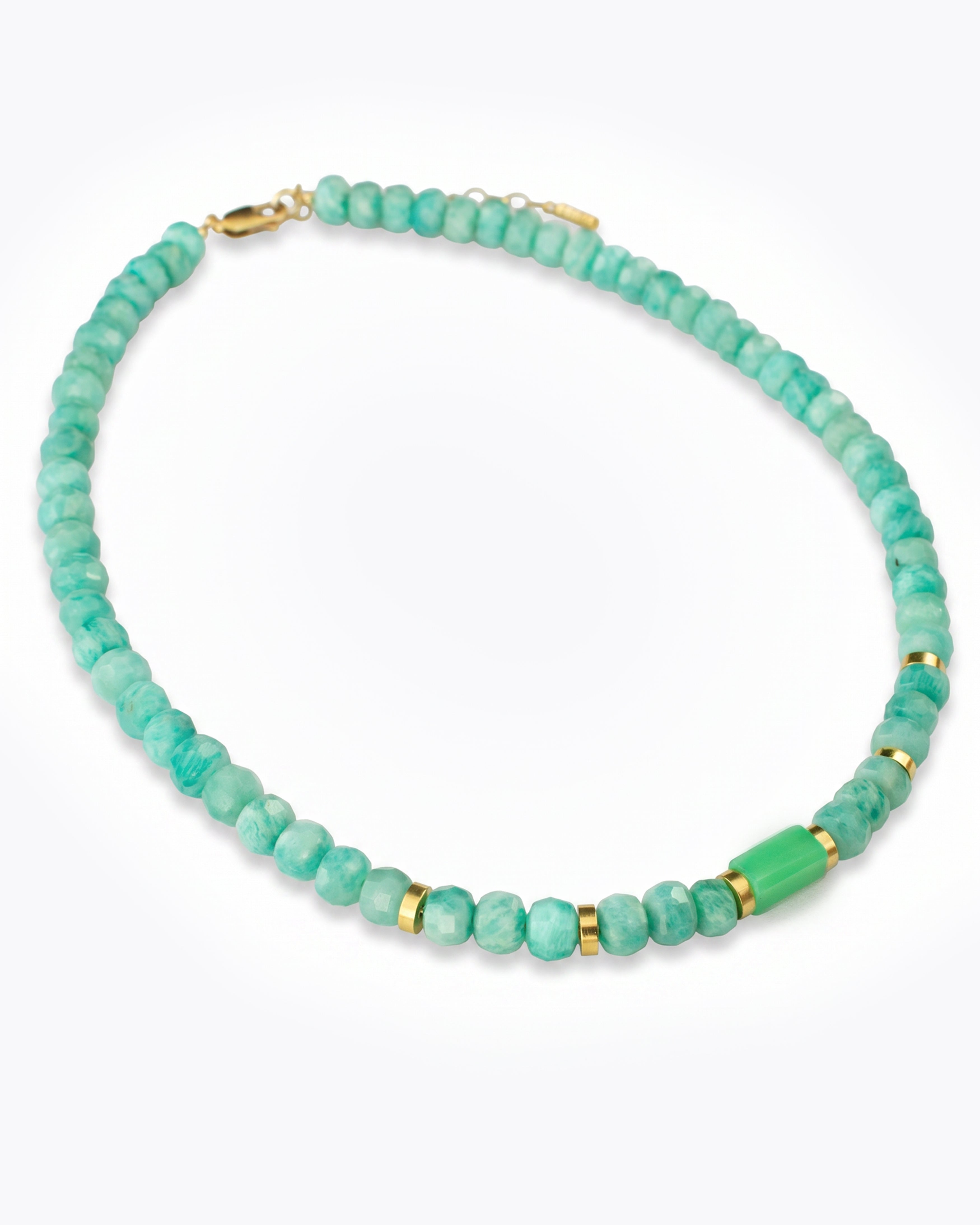 ASHA Collana Crisoprasio e Labradorite