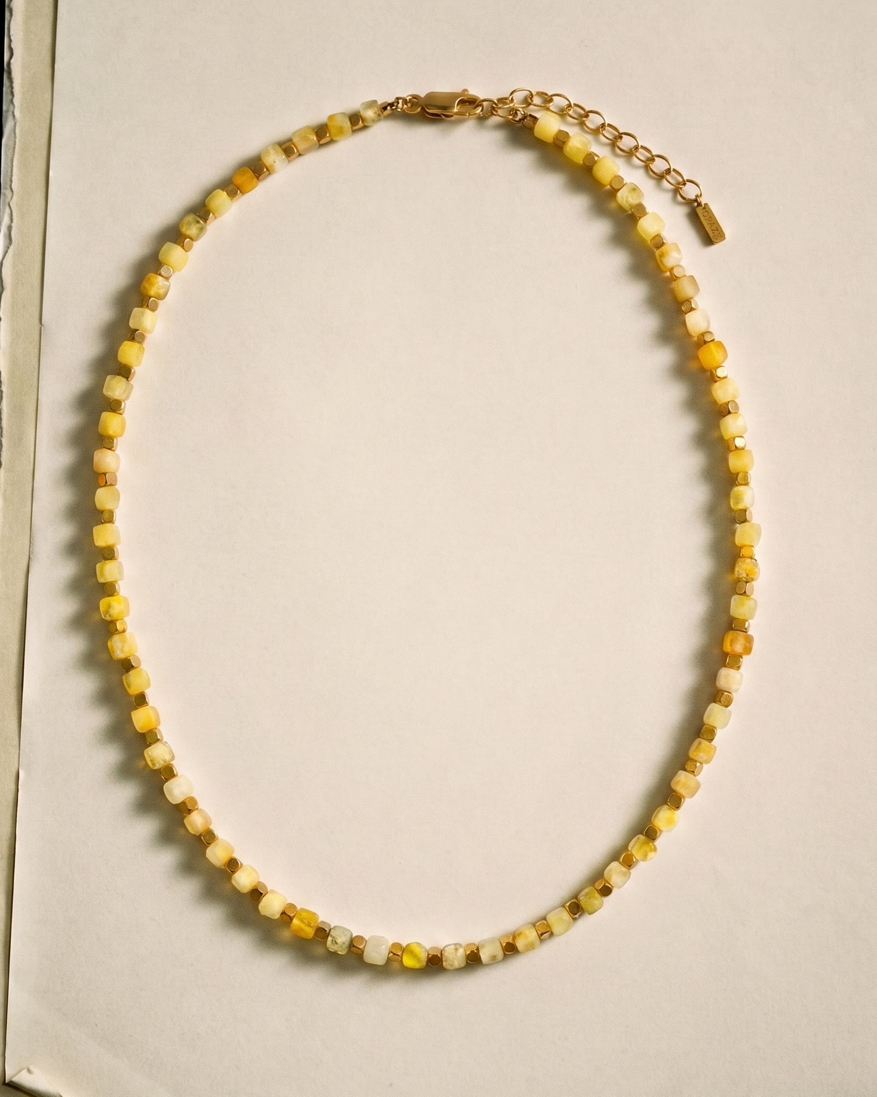 KALEA Collier Opale jaune