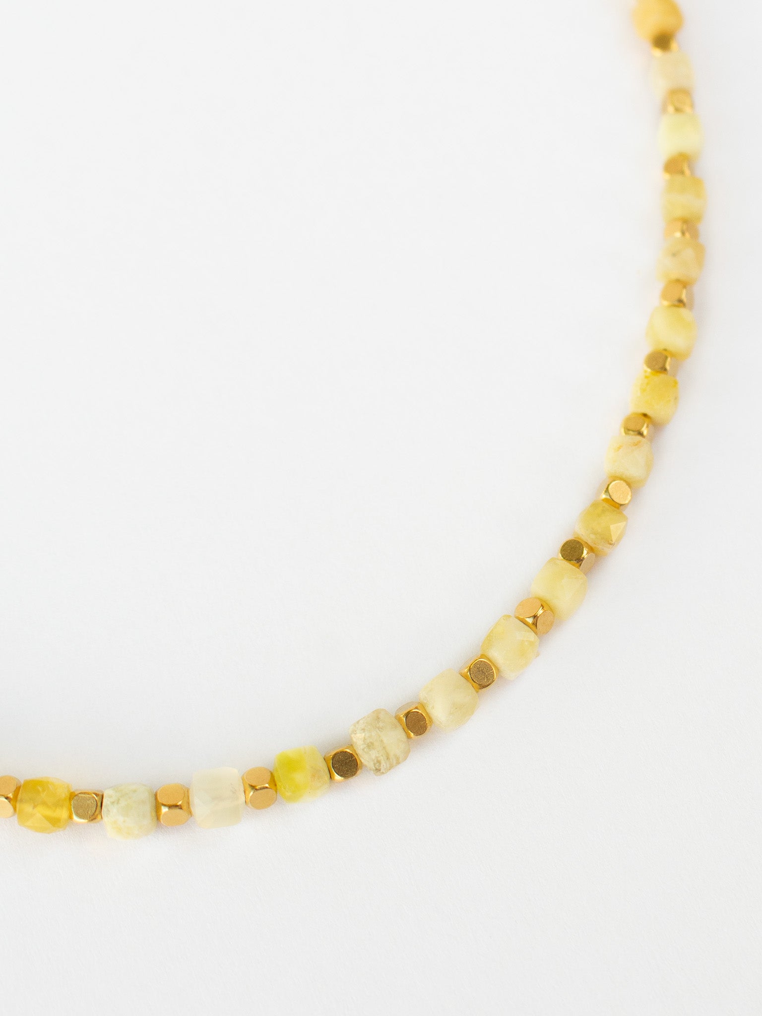 Collier KALEA - Opale Jaune & Or
