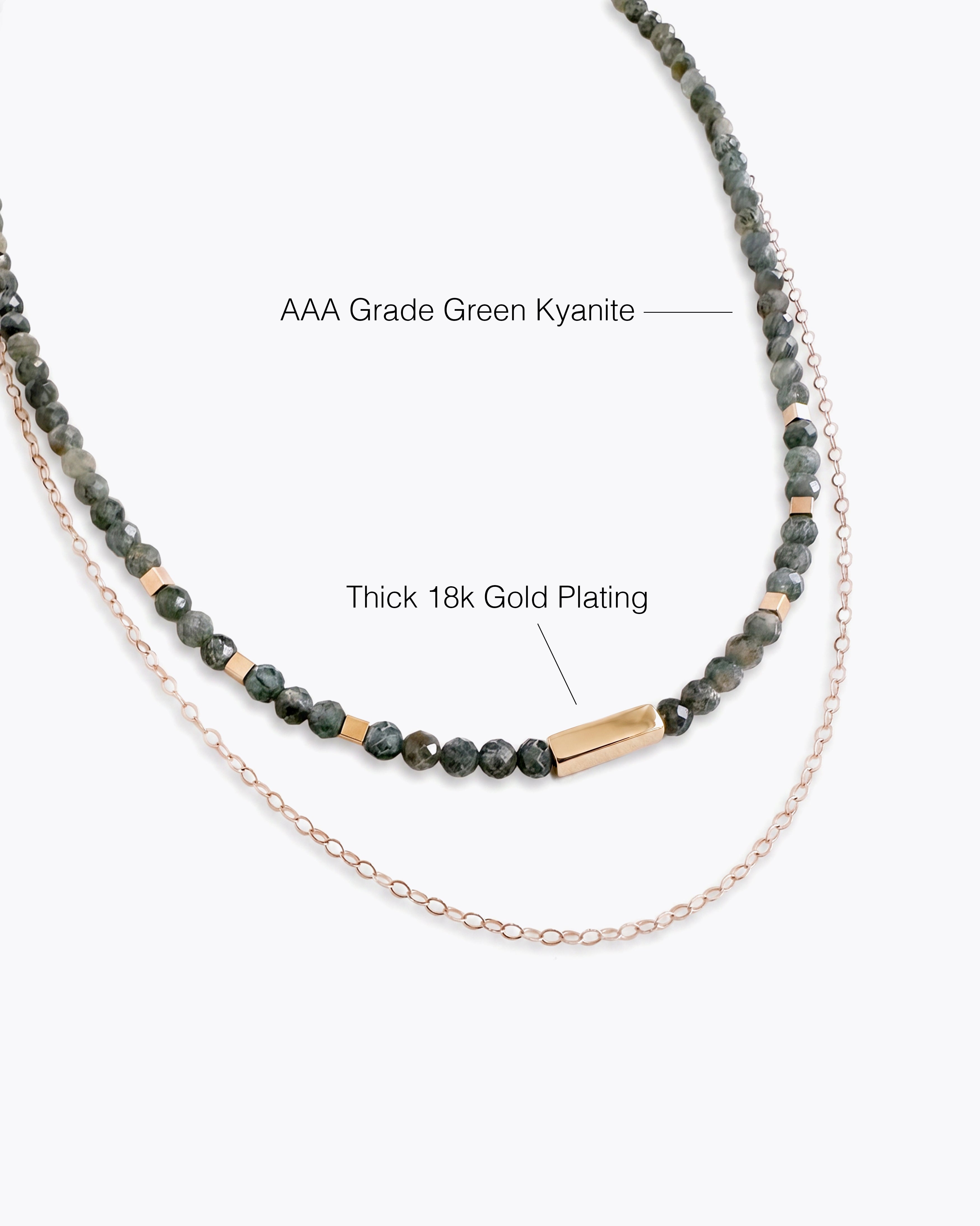MIRAY Green Kyanite Necklace