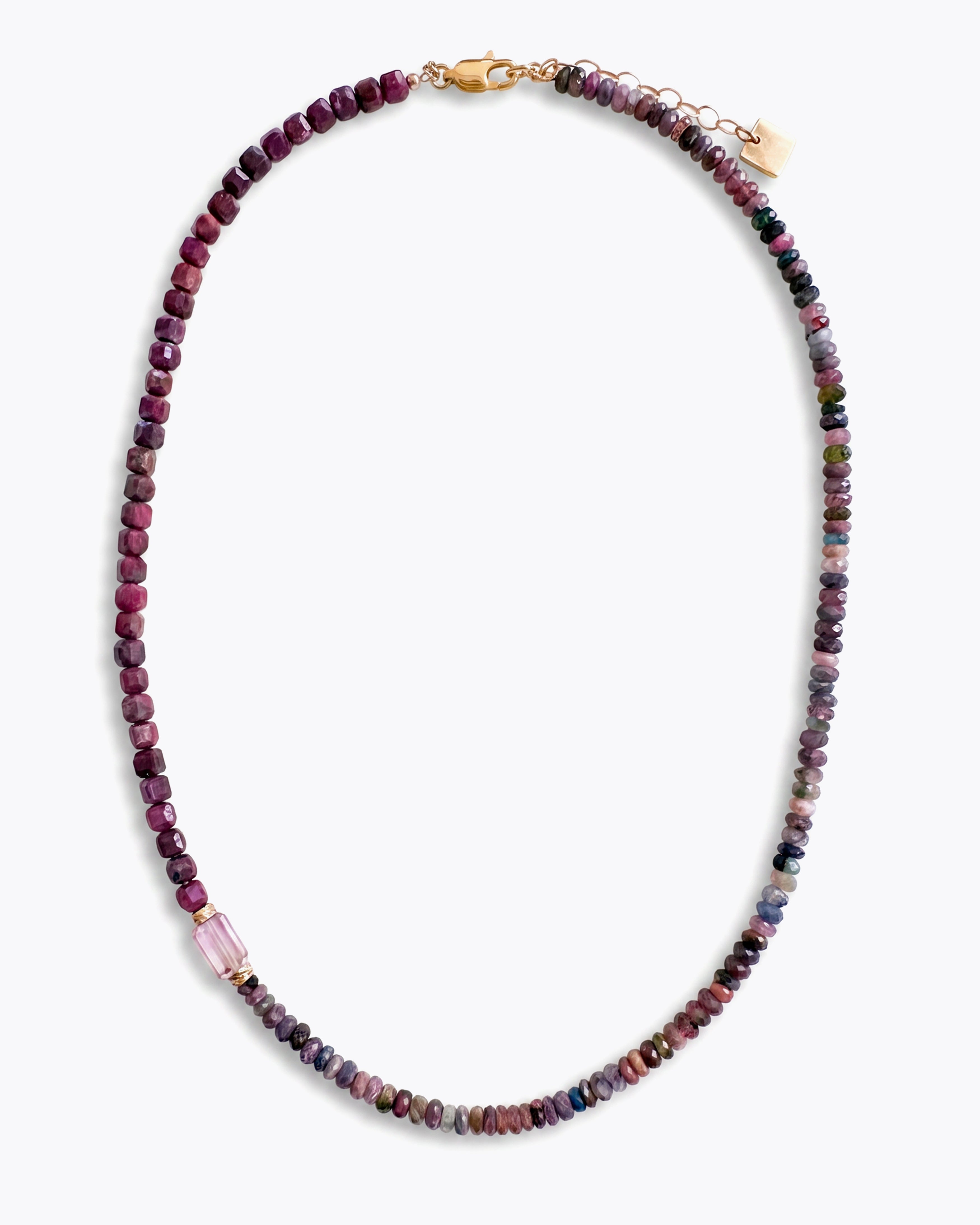 RAYA Ruby & Watermelon Tourmaline Necklace